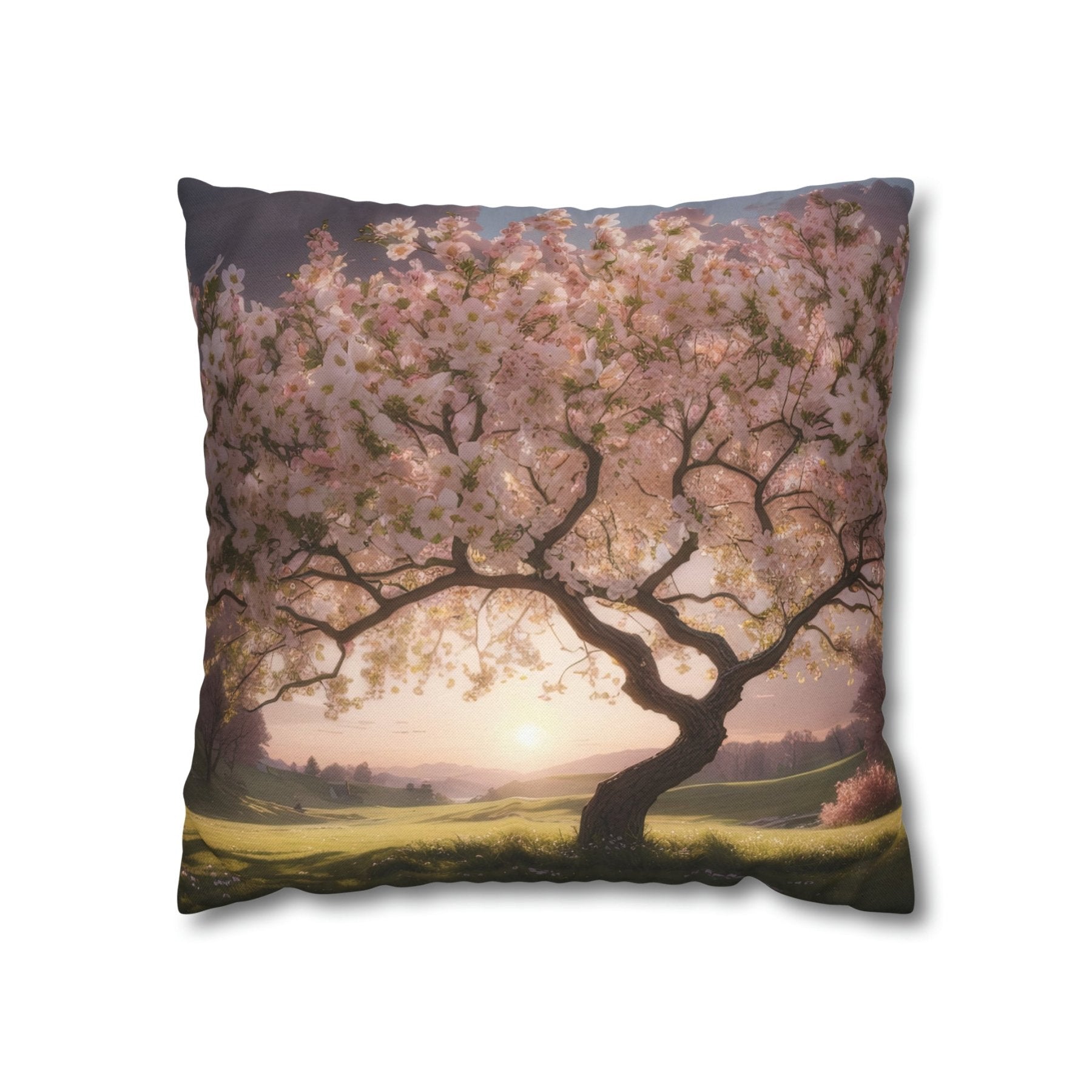 Spring Flowers Throw Pillow Cover, Throw Pillow Case, Qty 1, (8) - Janlyn's Crafts