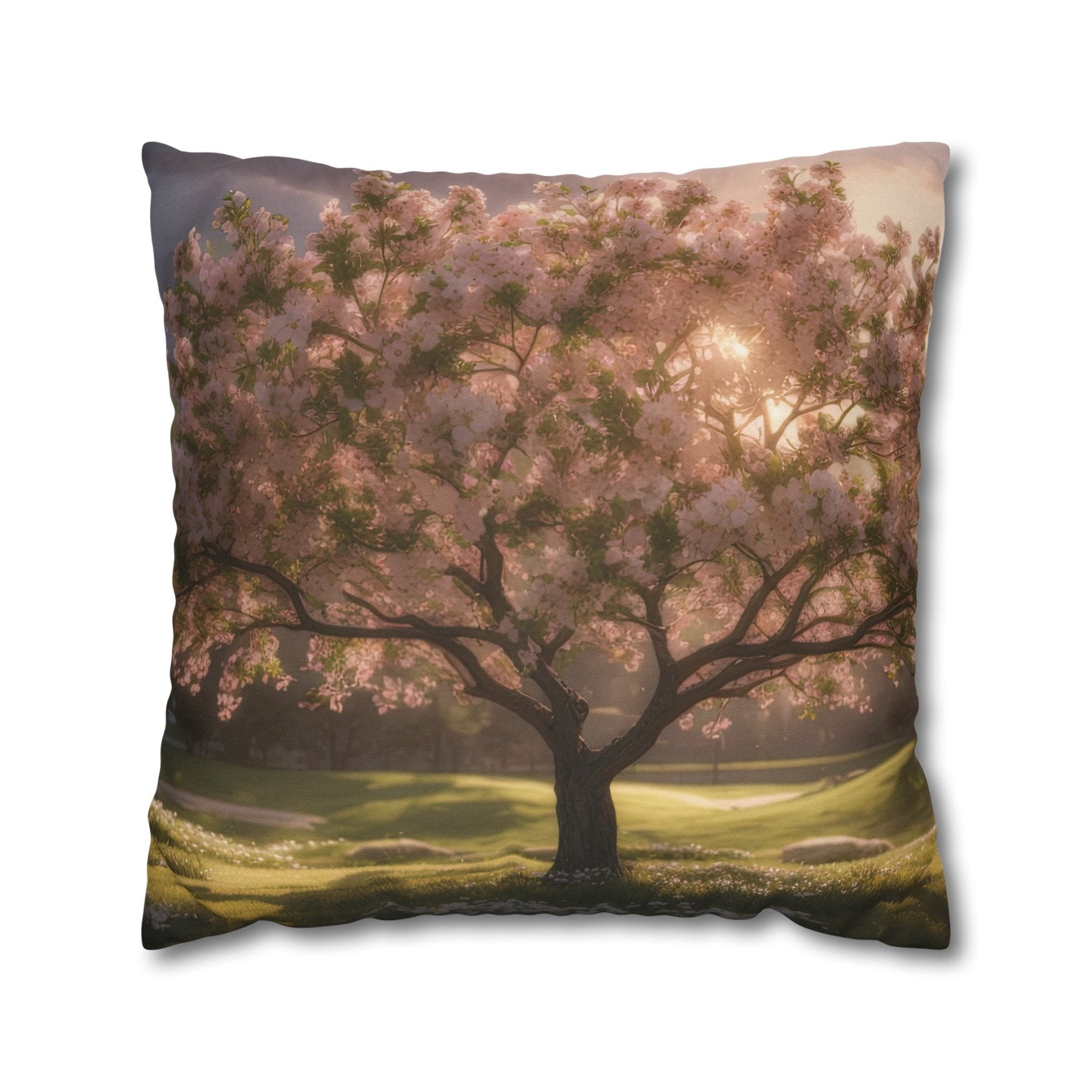 Spring Flowers Throw Pillow Cover, Throw Pillow Case, Qty 1, (9) - Janlyn's Crafts