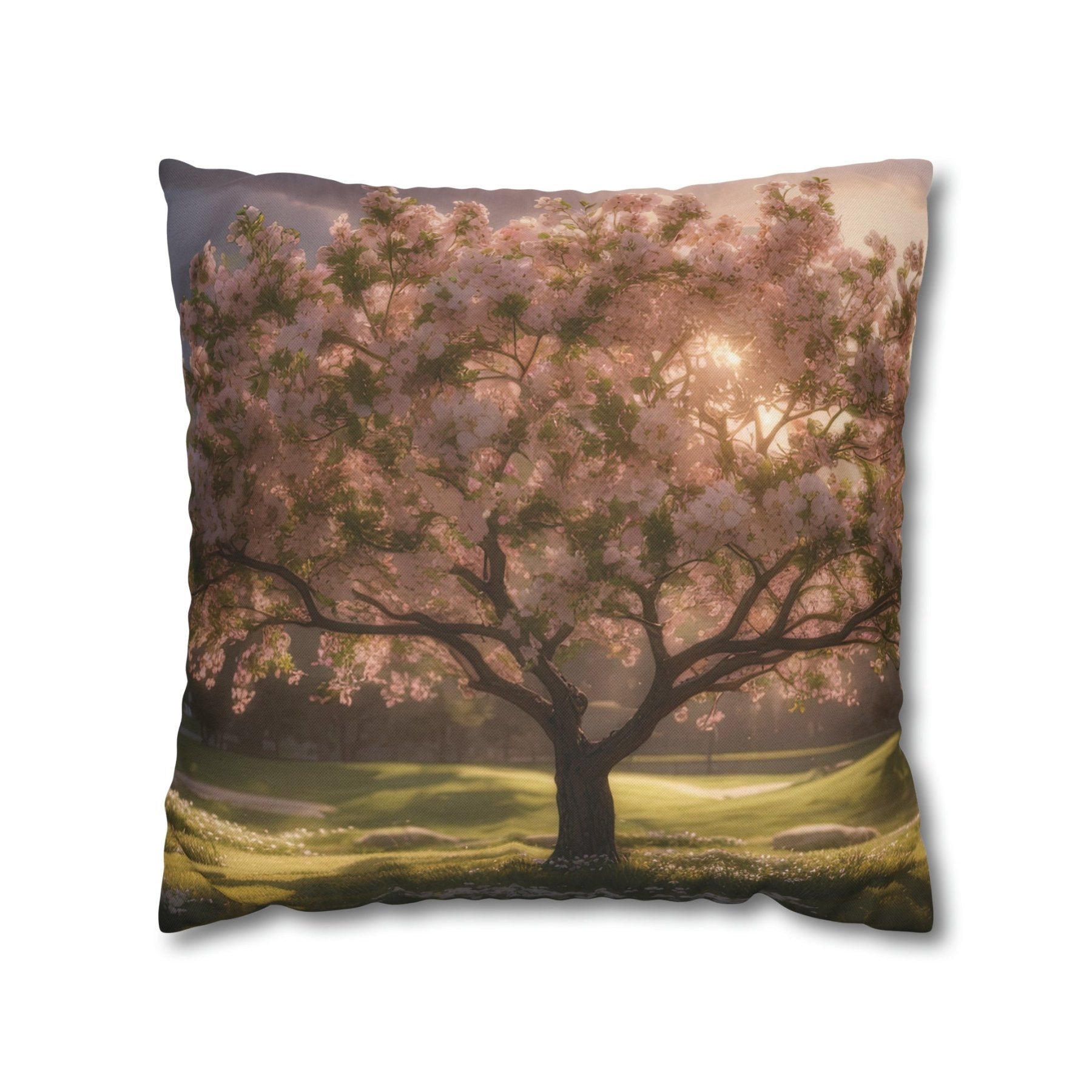 Spring Flowers Throw Pillow Cover, Throw Pillow Case, Qty 1, (9) - Janlyn's Crafts