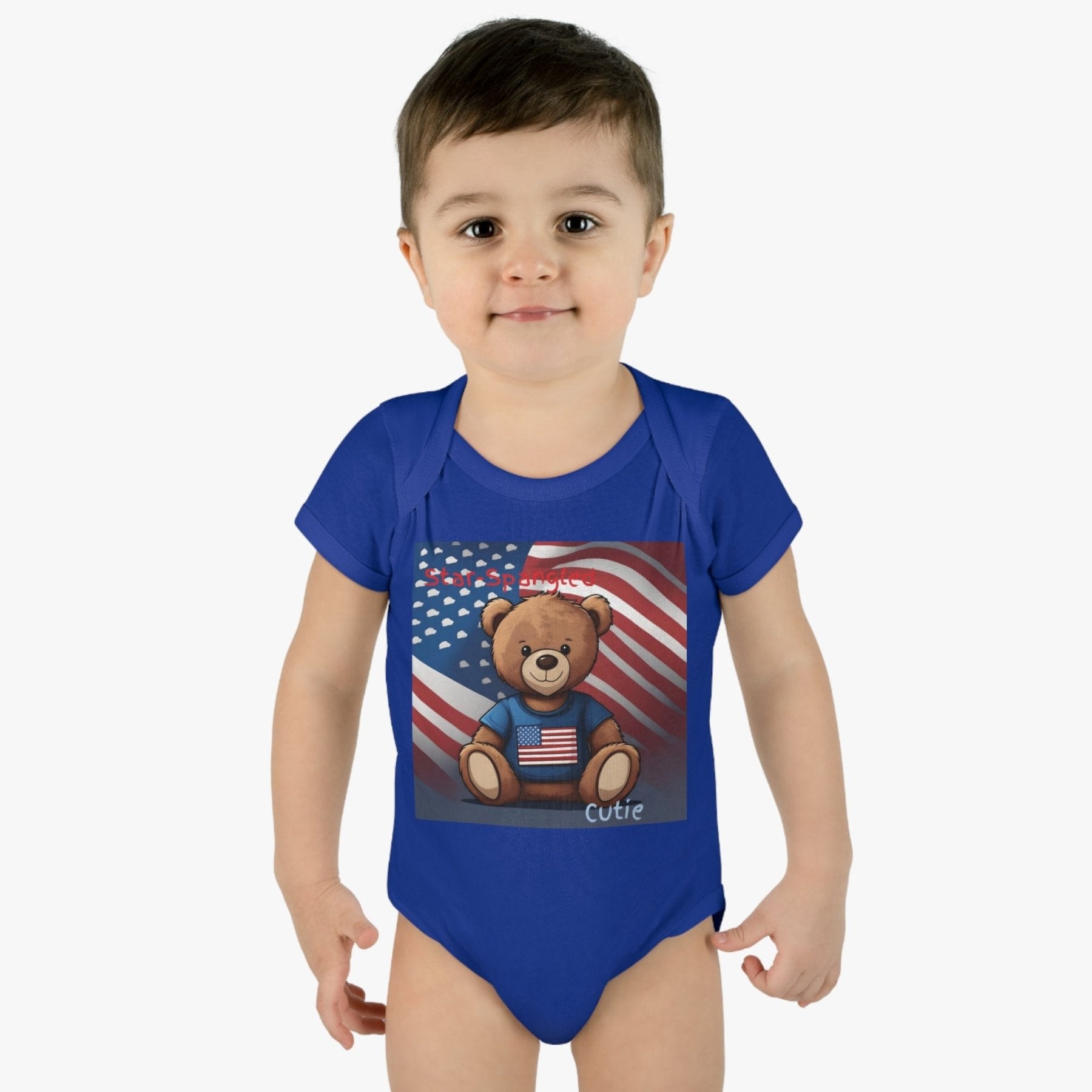 Star Spangled Cutie, Onesie, Bodysuit, 0M-24M - Janlyn's Crafts