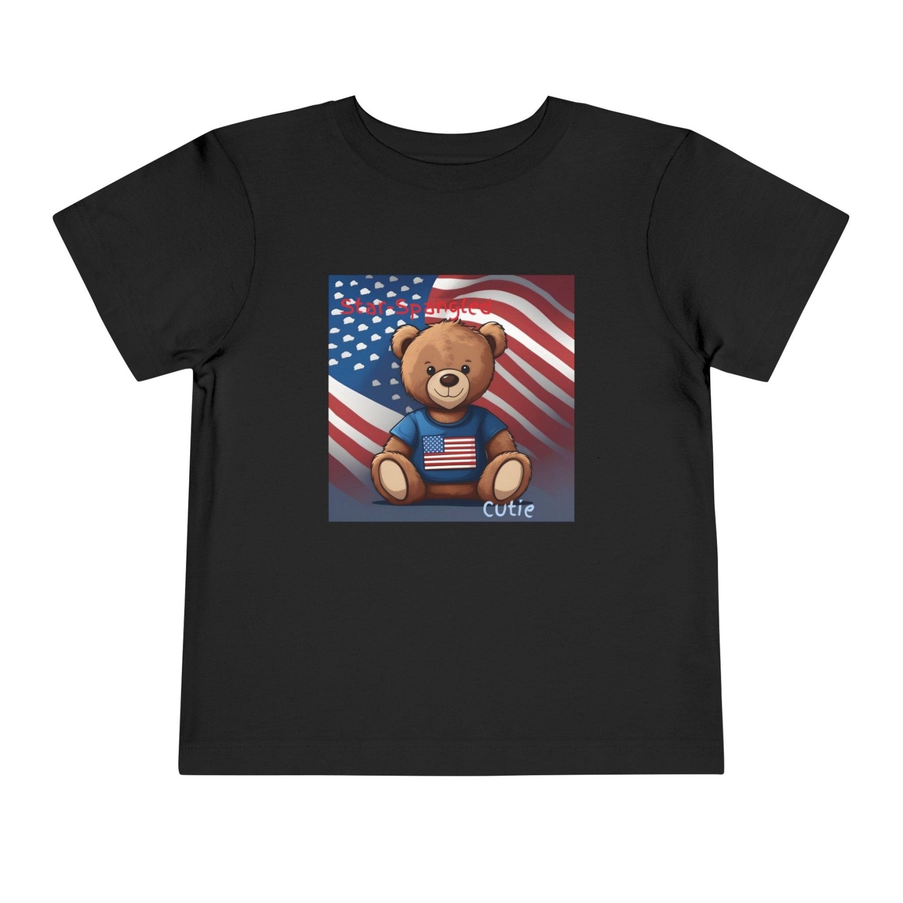 Star Spangled Cutie, Toddler Short Sleeve Tee, 2T-5T - Janlyn's Crafts