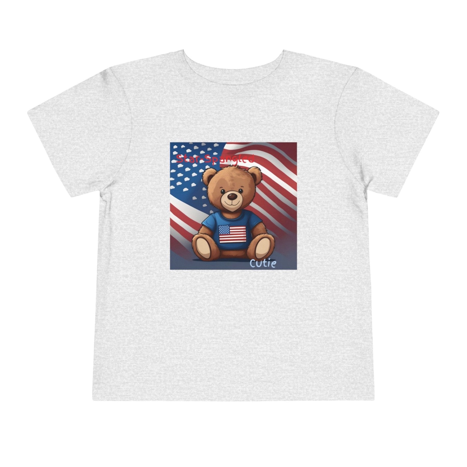 Star Spangled Cutie, Toddler Short Sleeve Tee, 2T-5T - Janlyn's Crafts