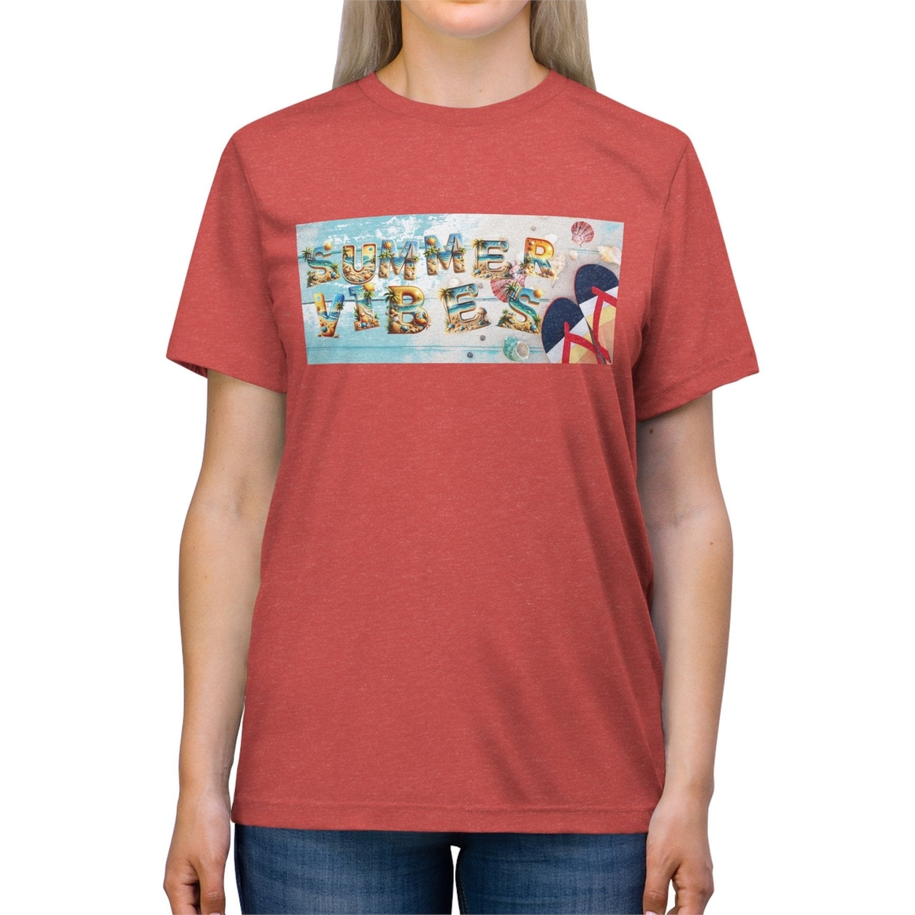 Summer Vibes, Unisex Triblend T - Shirt - Janlyn's Crafts