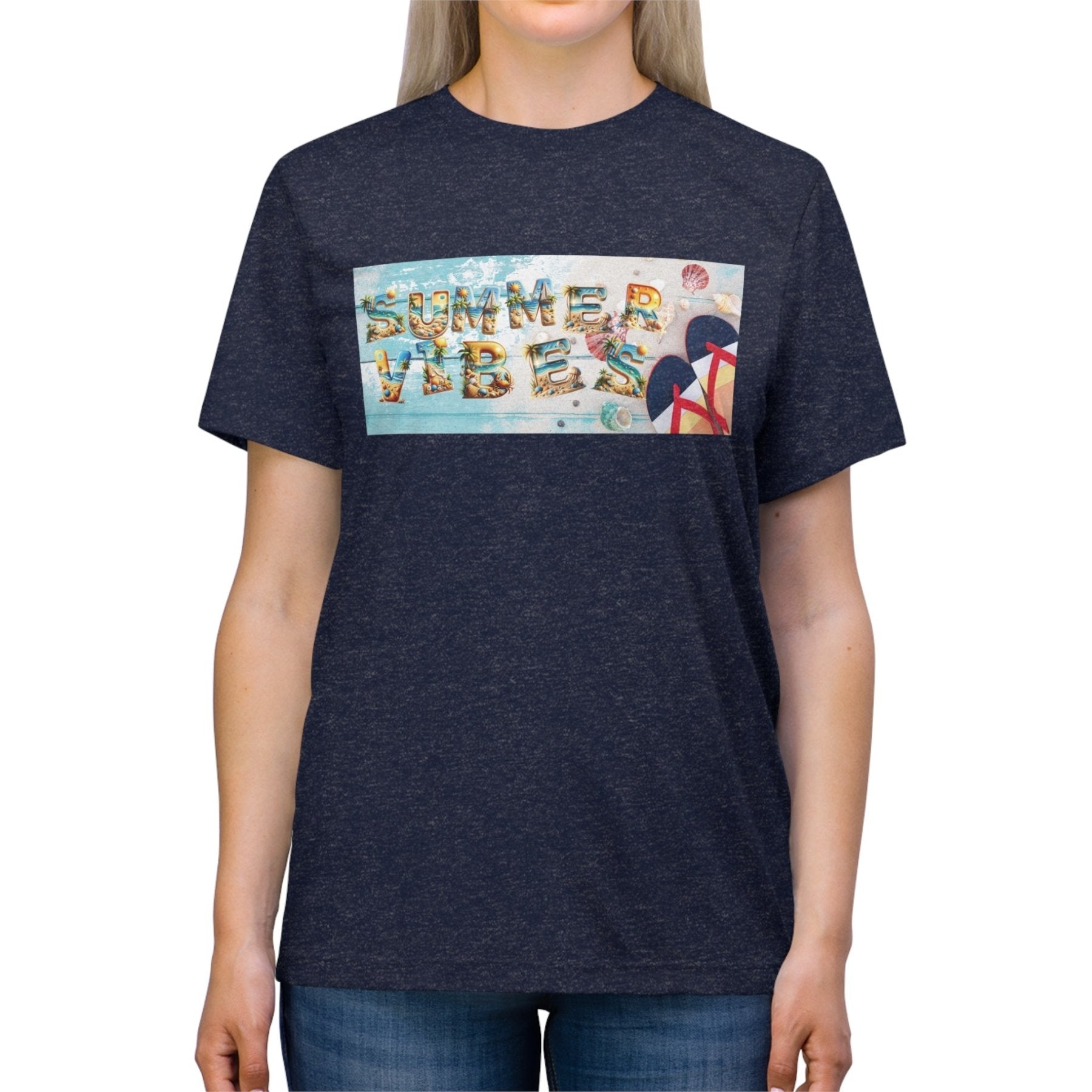 Summer Vibes, Unisex Triblend T - Shirt - Janlyn's Crafts