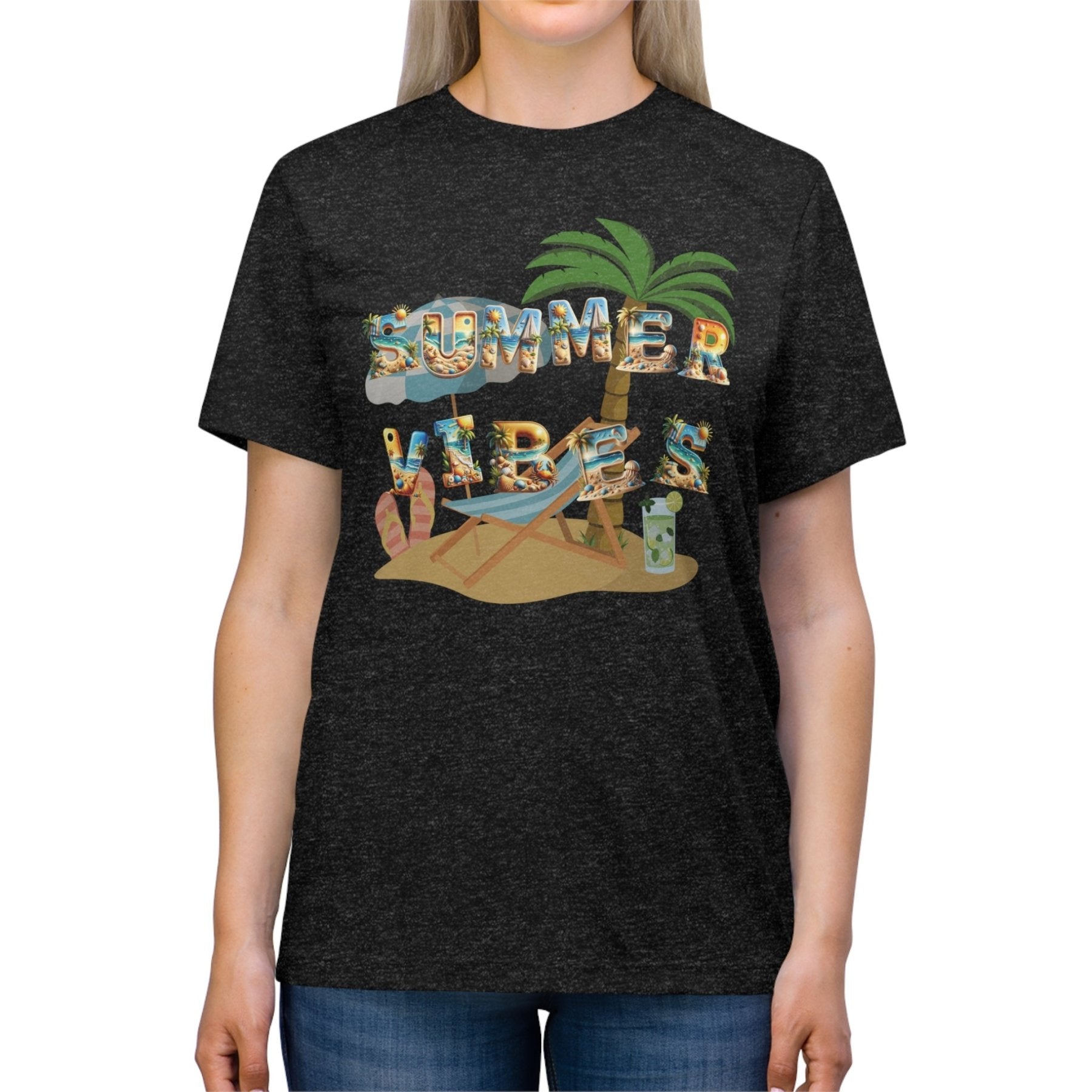 Summer Vibes, Unisex Triblend T - Shirt - Janlyn's Crafts