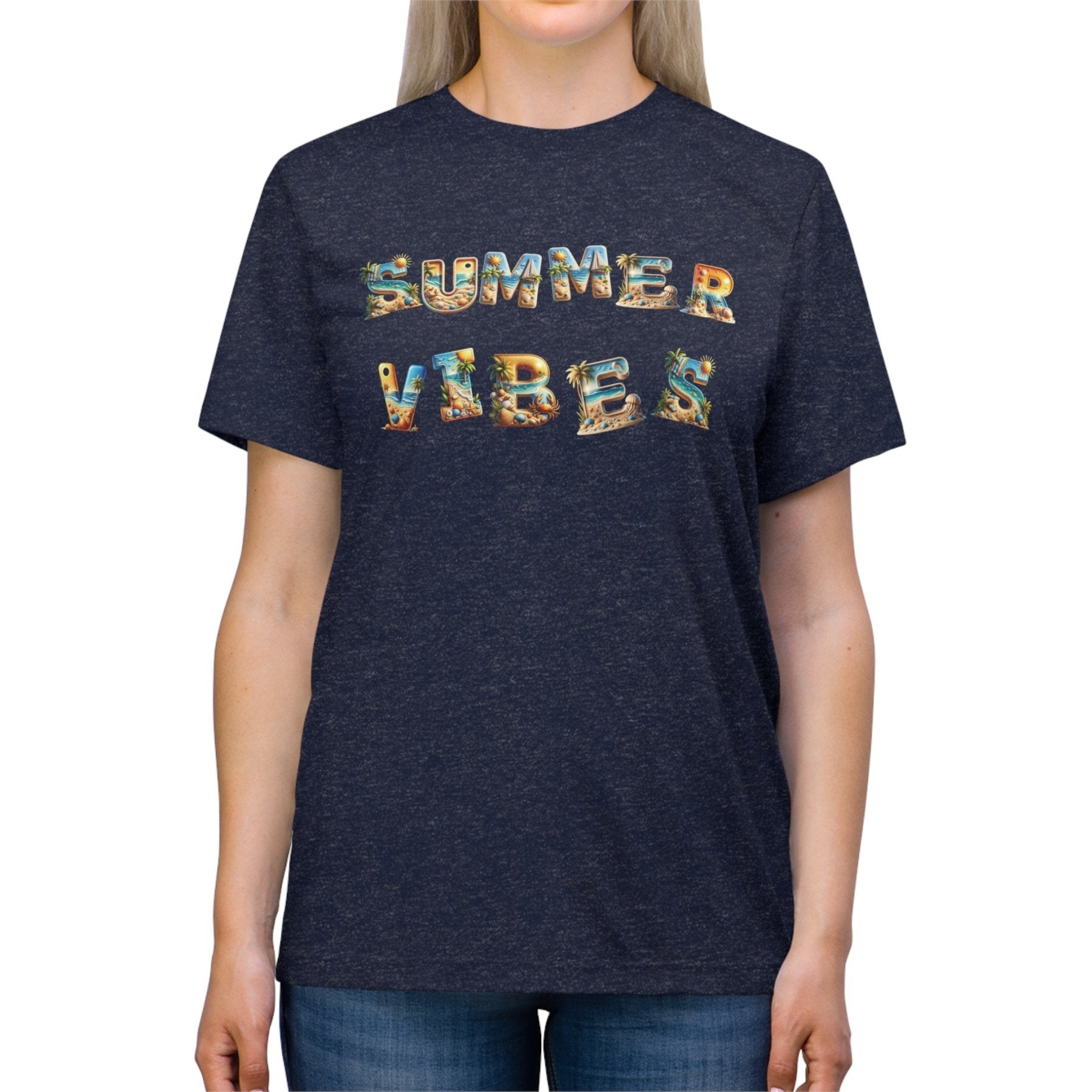 Summer Vibes, Unisex Triblend T - Shirt - Janlyn's Crafts