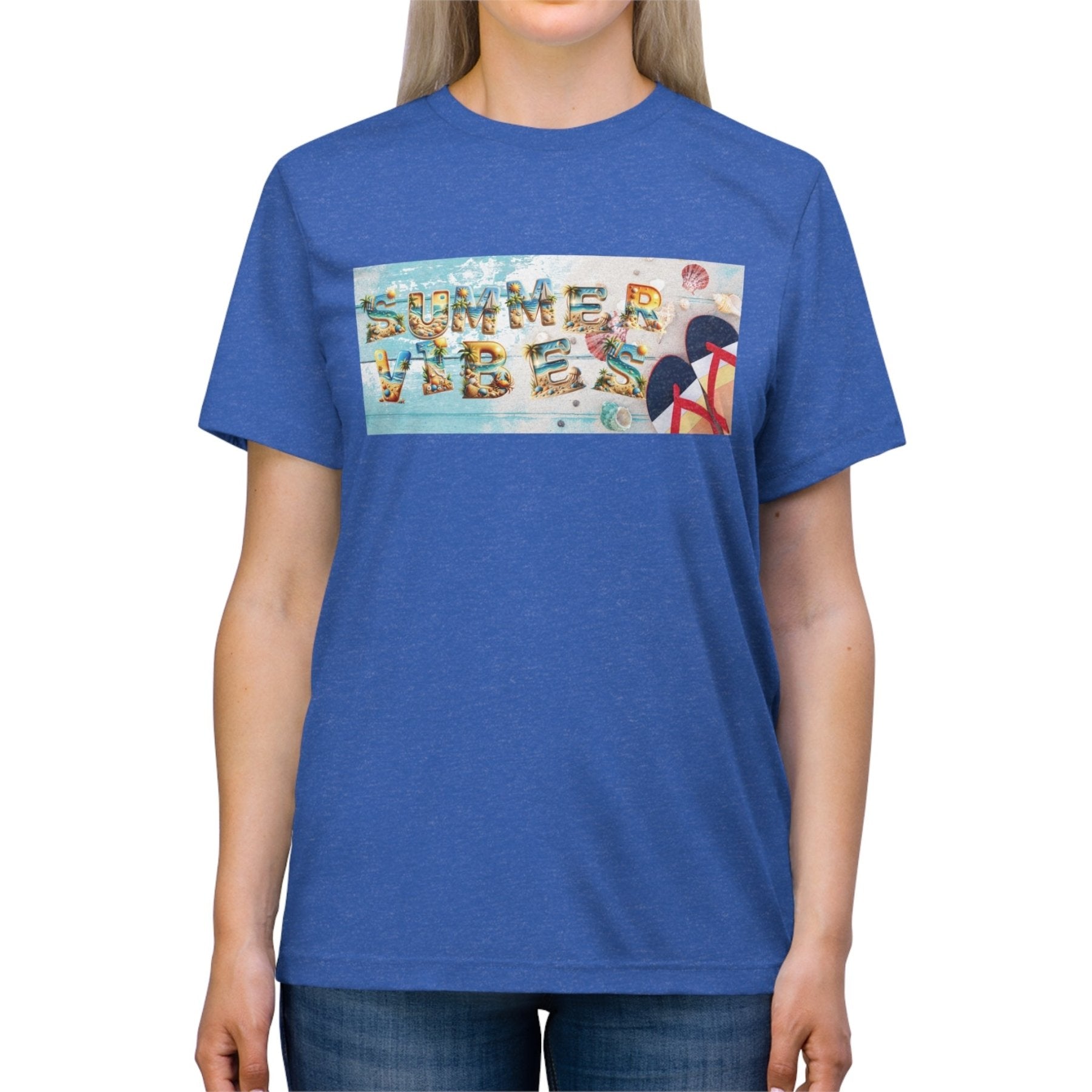 Summer Vibes, Unisex Triblend T - Shirt - Janlyn's Crafts