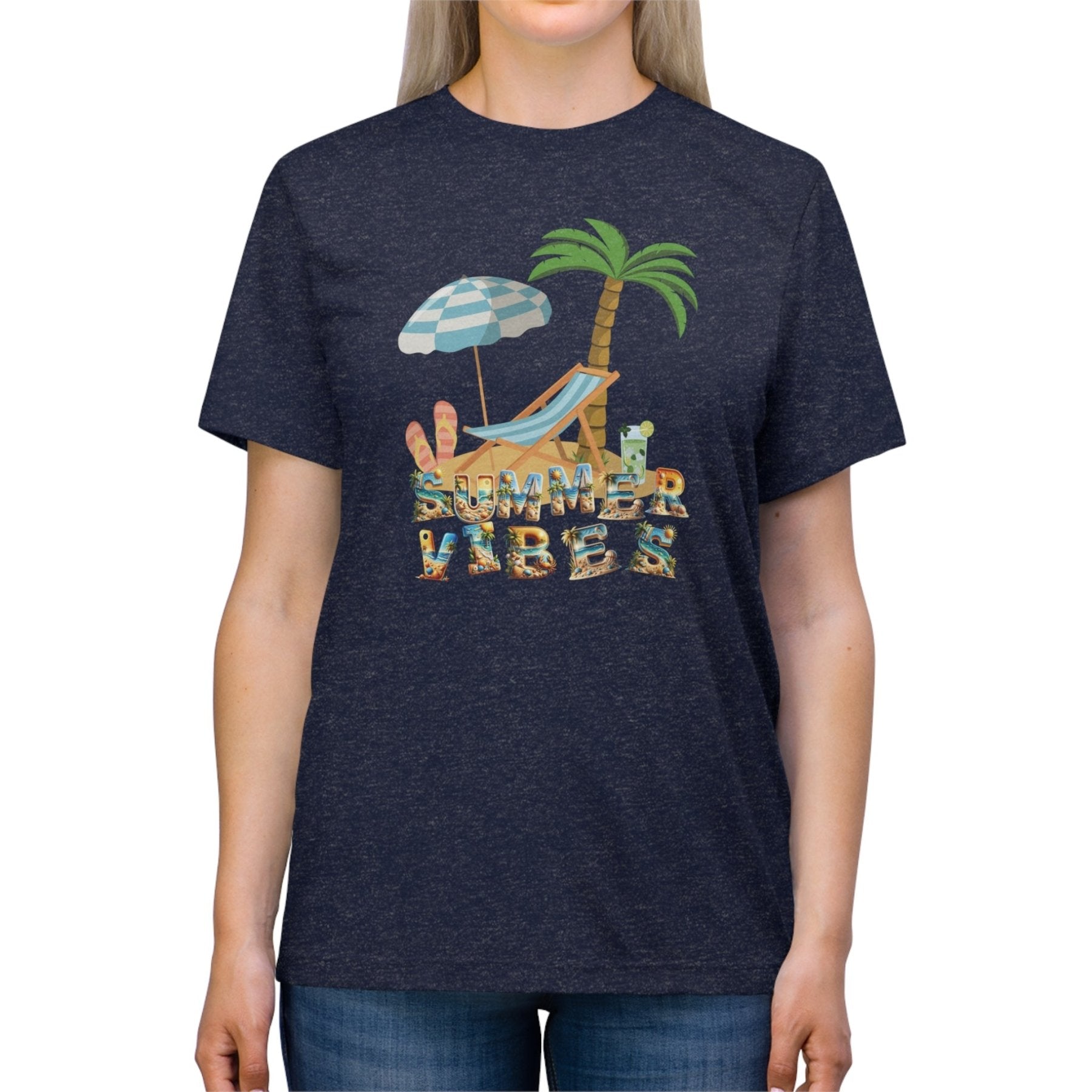 Summer Vibes, Unisex Triblend T - Shirt - Janlyn's Crafts