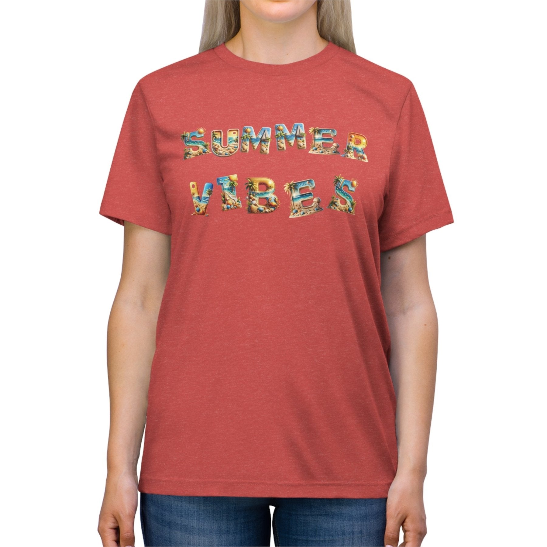 Summer Vibes, Unisex Triblend T - Shirt - Janlyn's Crafts