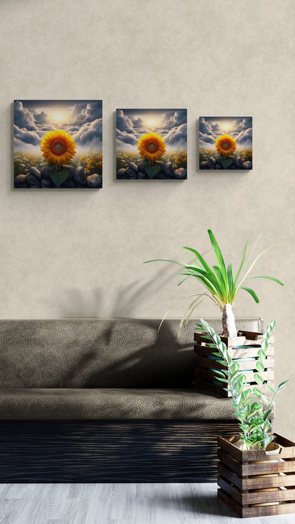 Sunflower Canvas (#11) - Janlyn's Crafts