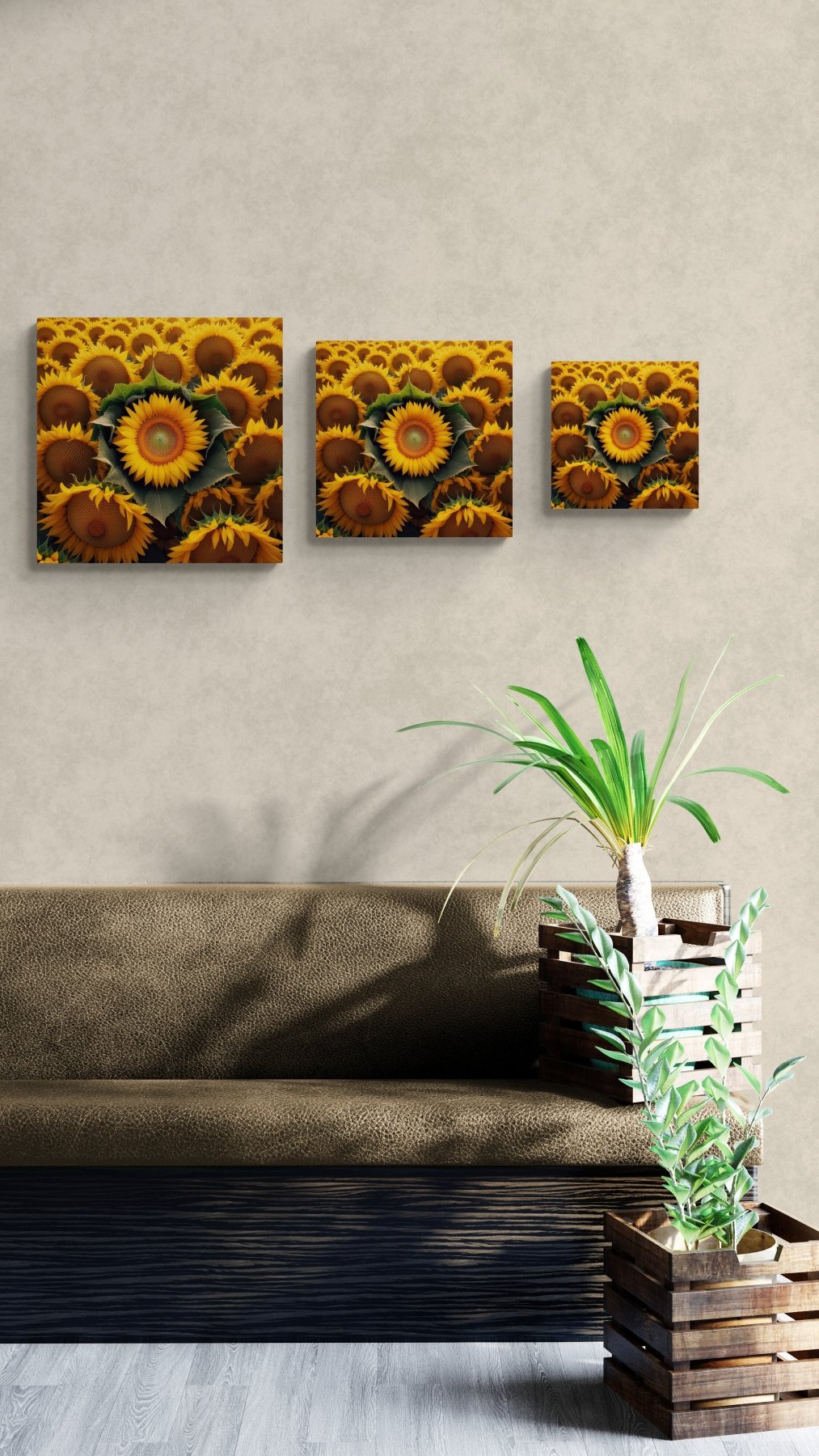 Sunflower Canvas (#14) - Janlyn's Crafts