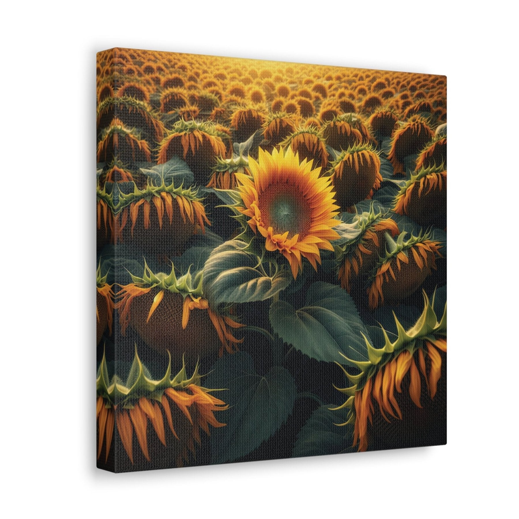 Sunflower Canvas (#2) - Janlyn's Crafts