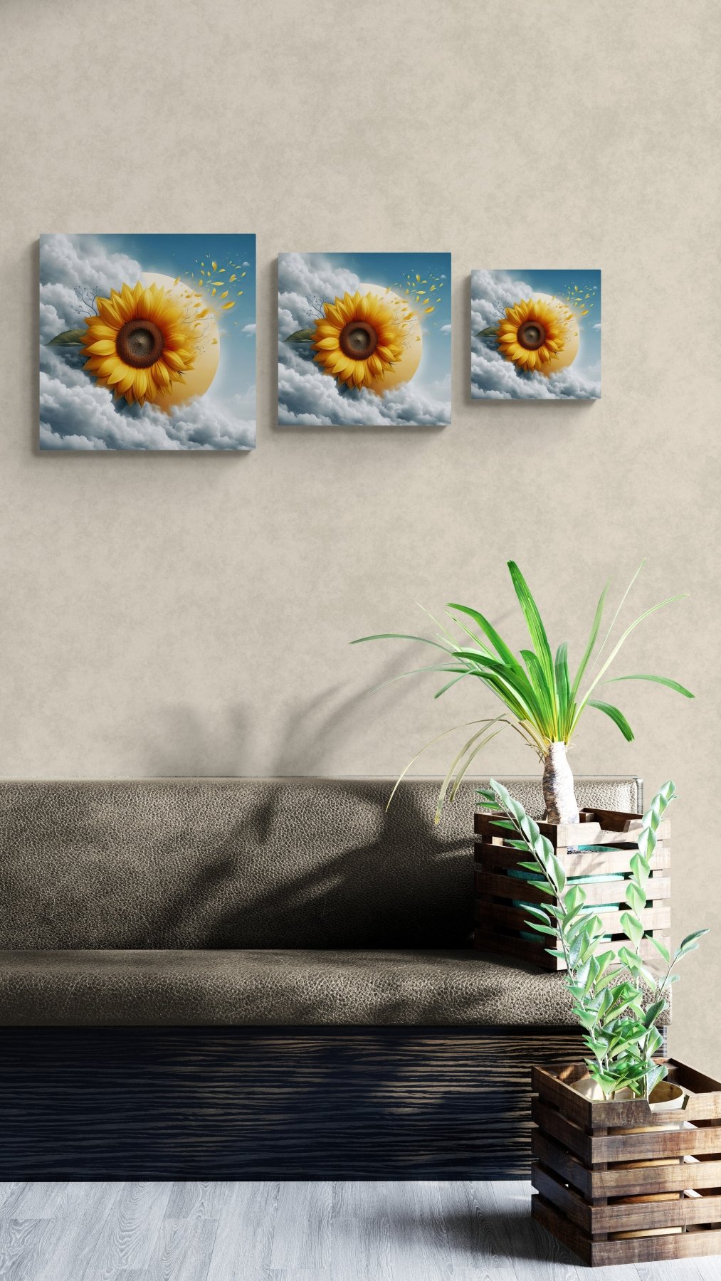 Sunflower Canvas (#6) - Janlyn's Crafts