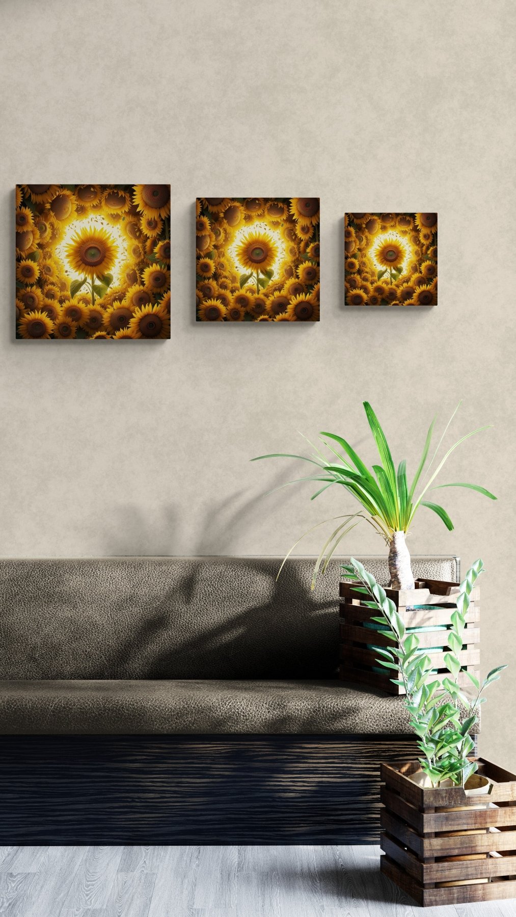 Sunflower Canvas (#9) - Janlyn's Crafts