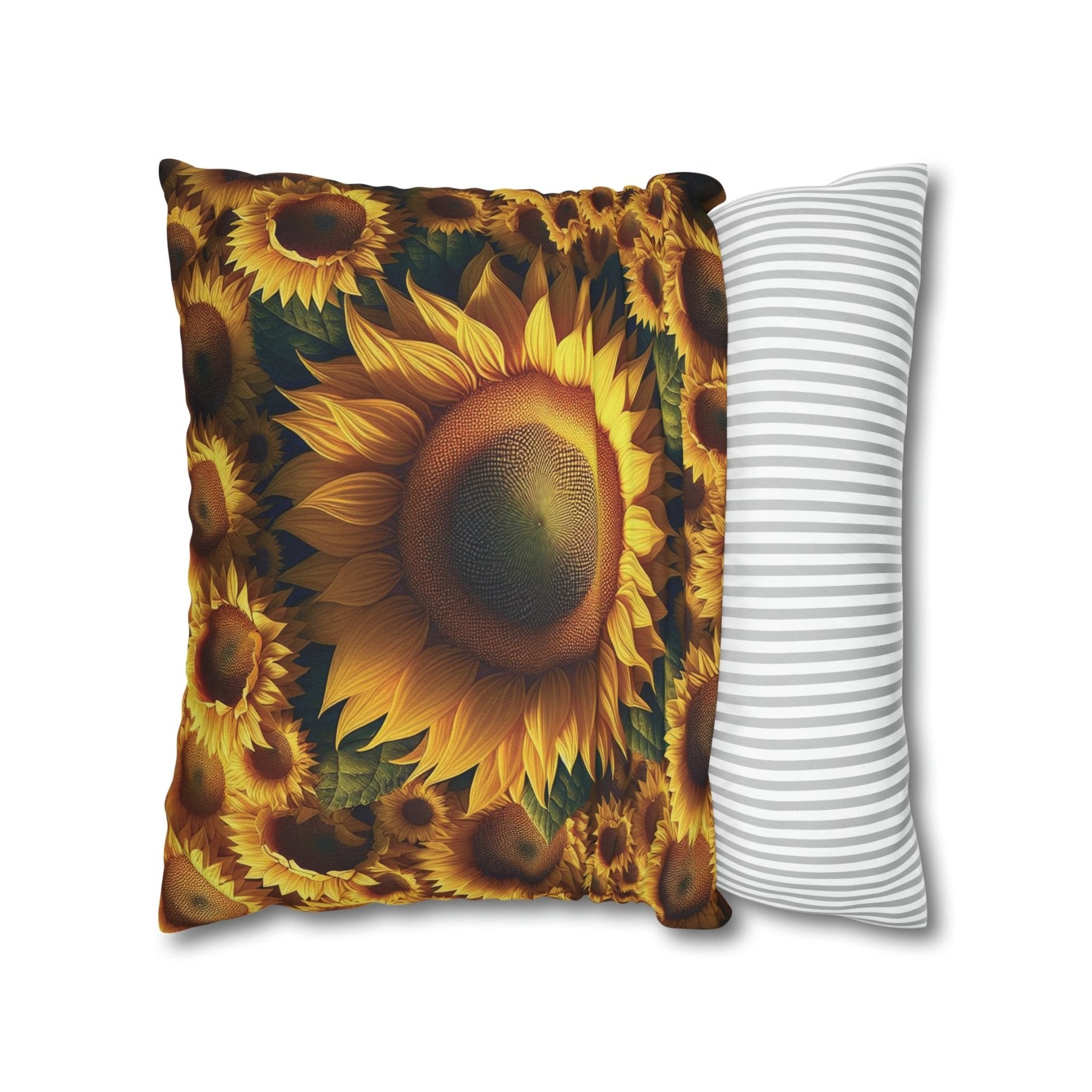 Sunflower Throw Pillow Cover, Throw Pillow Case, Qty 1, (1) - Janlyn's Crafts