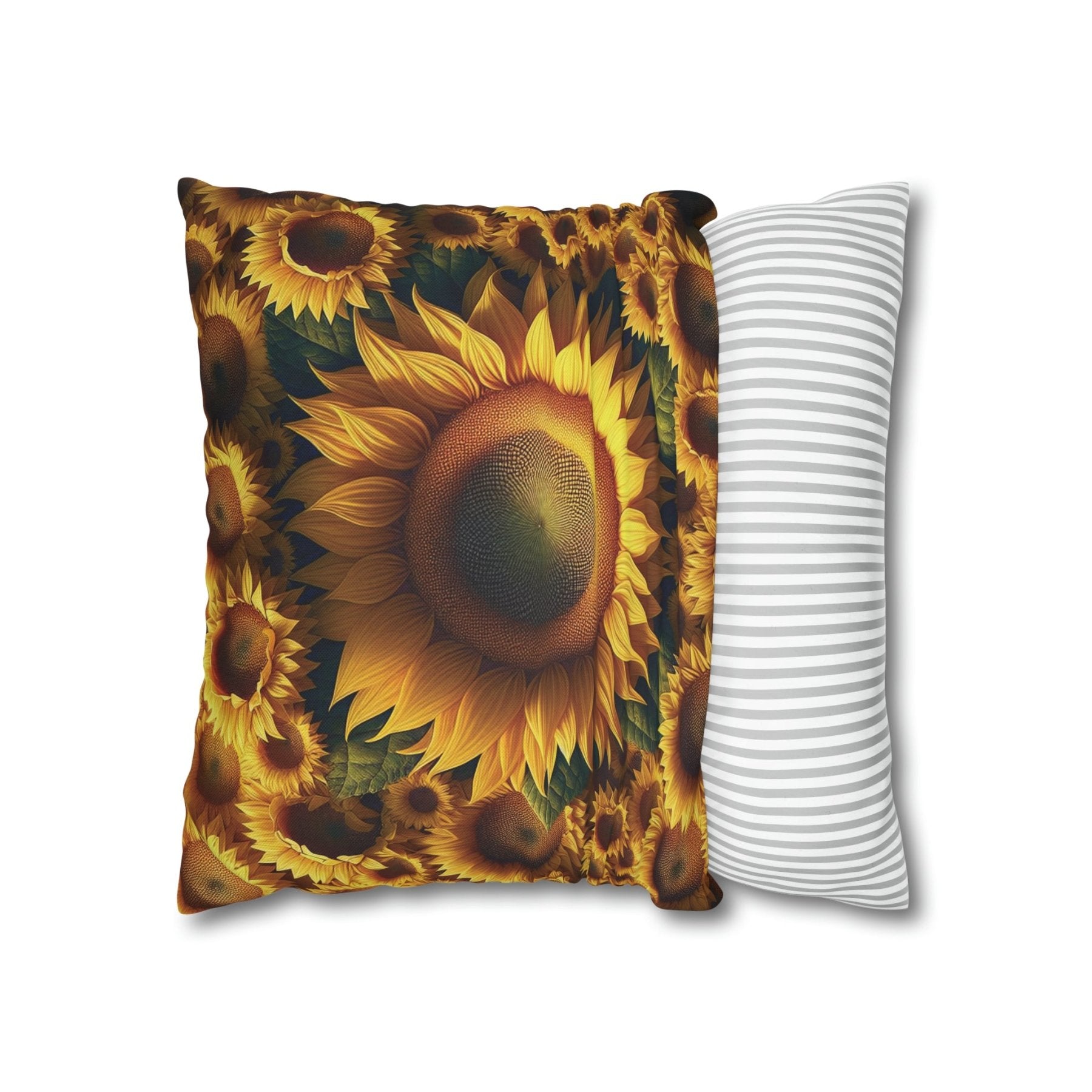 Sunflower Throw Pillow Cover, Throw Pillow Case, Qty 1, (1) - Janlyn's Crafts