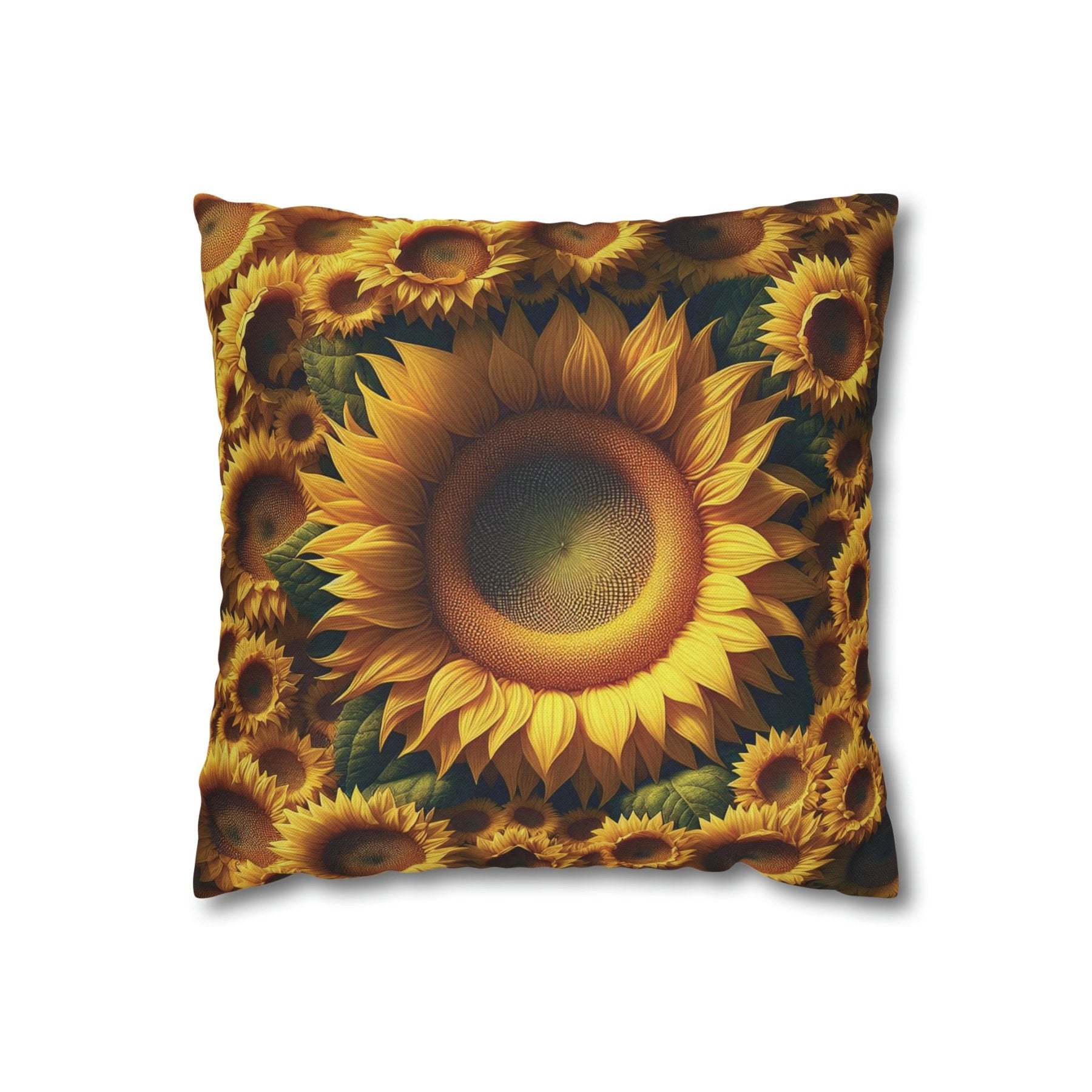 Sunflower Throw Pillow Cover, Throw Pillow Case, Qty 1, (1) - Janlyn's Crafts