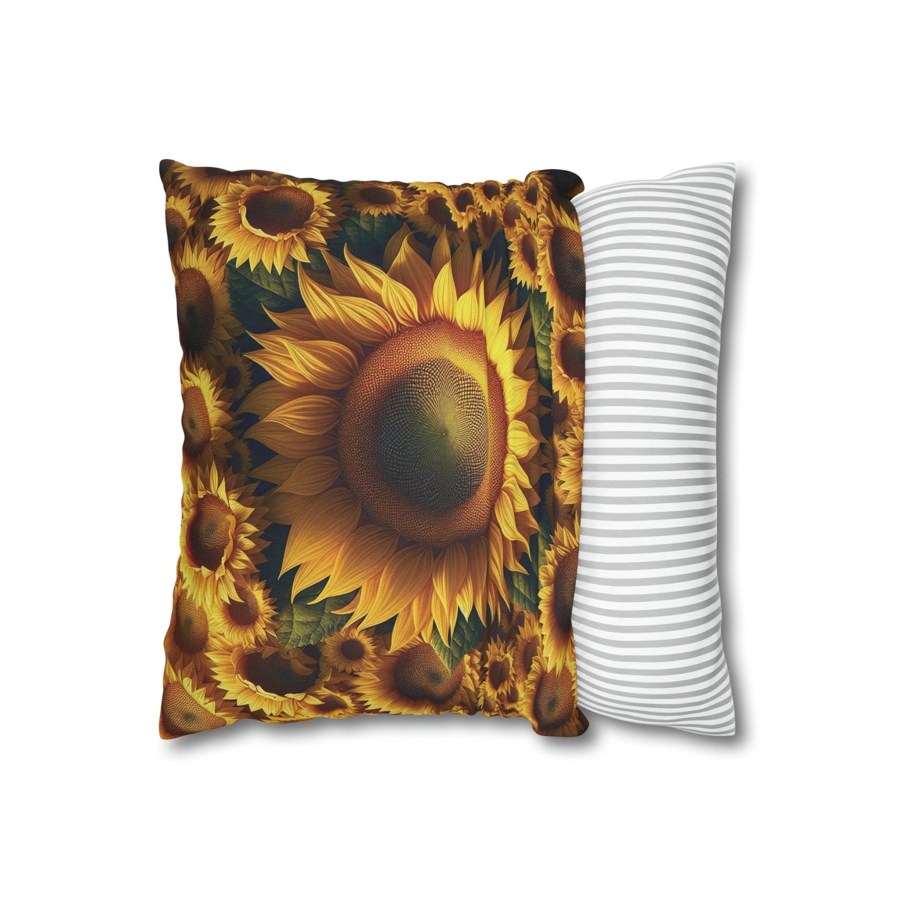 Sunflower Throw Pillow Cover, Throw Pillow Case, Qty 1, (1) - Janlyn's Crafts