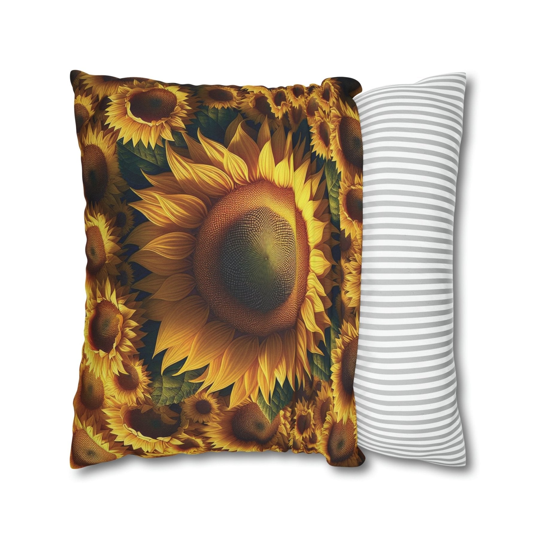 Sunflower Throw Pillow Cover, Throw Pillow Case, Qty 1, (1) - Janlyn's Crafts