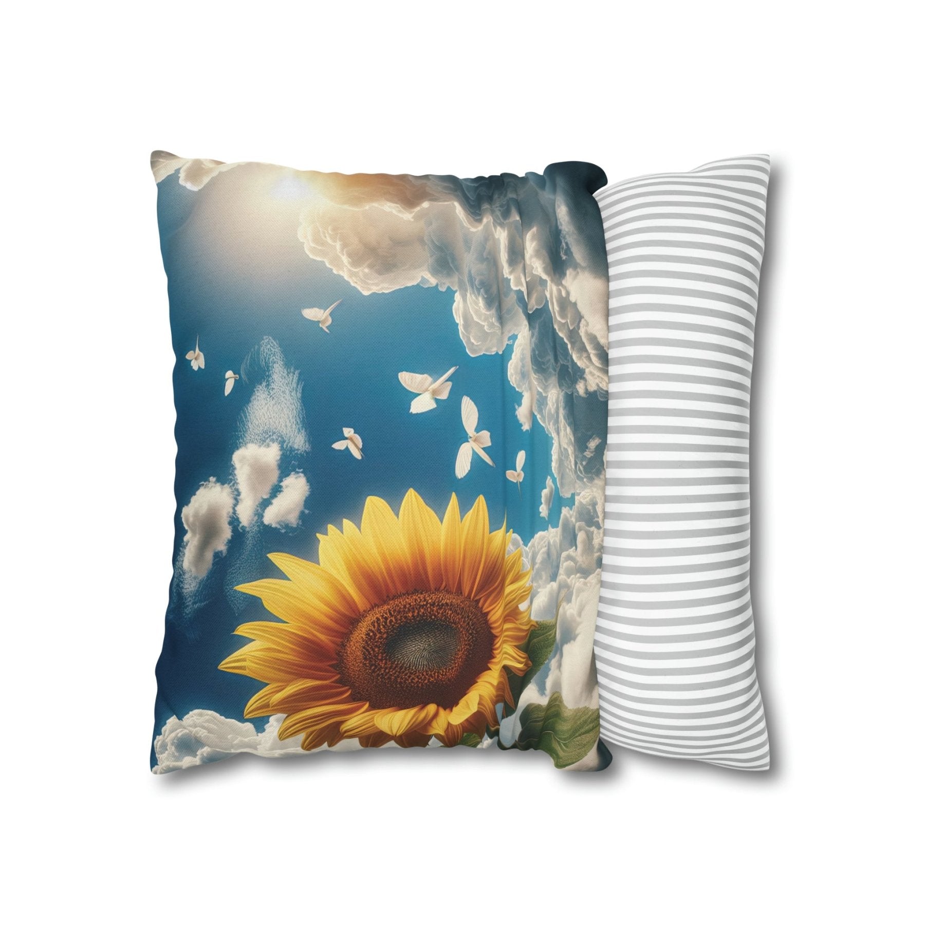 Sunflower Throw Pillow Cover, Throw Pillow Case, Qty 1, (12) - Janlyn's Crafts