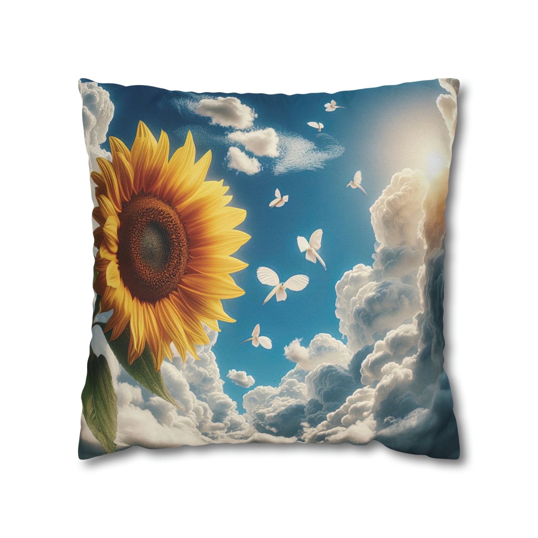 Sunflower Throw Pillow Cover, Throw Pillow Case, Qty 1, (12) - Janlyn's Crafts