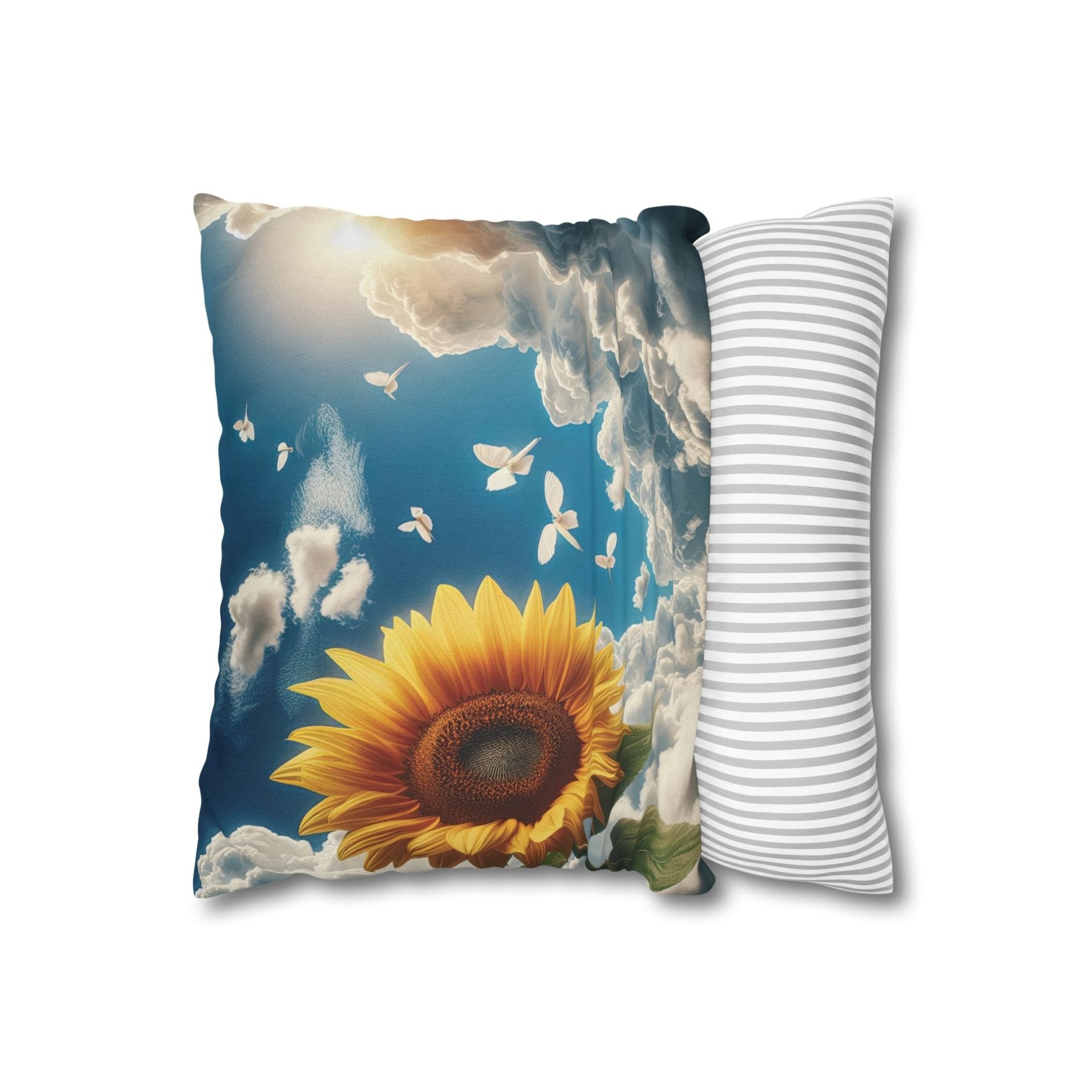 Sunflower Throw Pillow Cover, Throw Pillow Case, Qty 1, (12) - Janlyn's Crafts