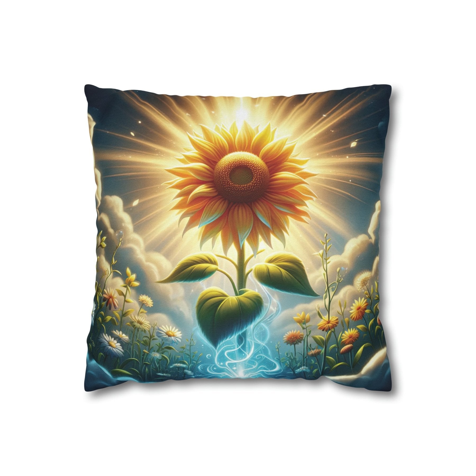 Sunflower Throw Pillow Cover, Throw Pillow Case, Qty 1, (13) - Janlyn's Crafts