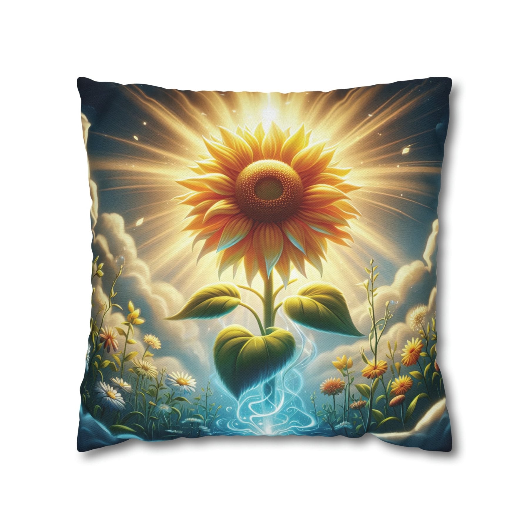 Sunflower Throw Pillow Cover, Throw Pillow Case, Qty 1, (13) - Janlyn's Crafts