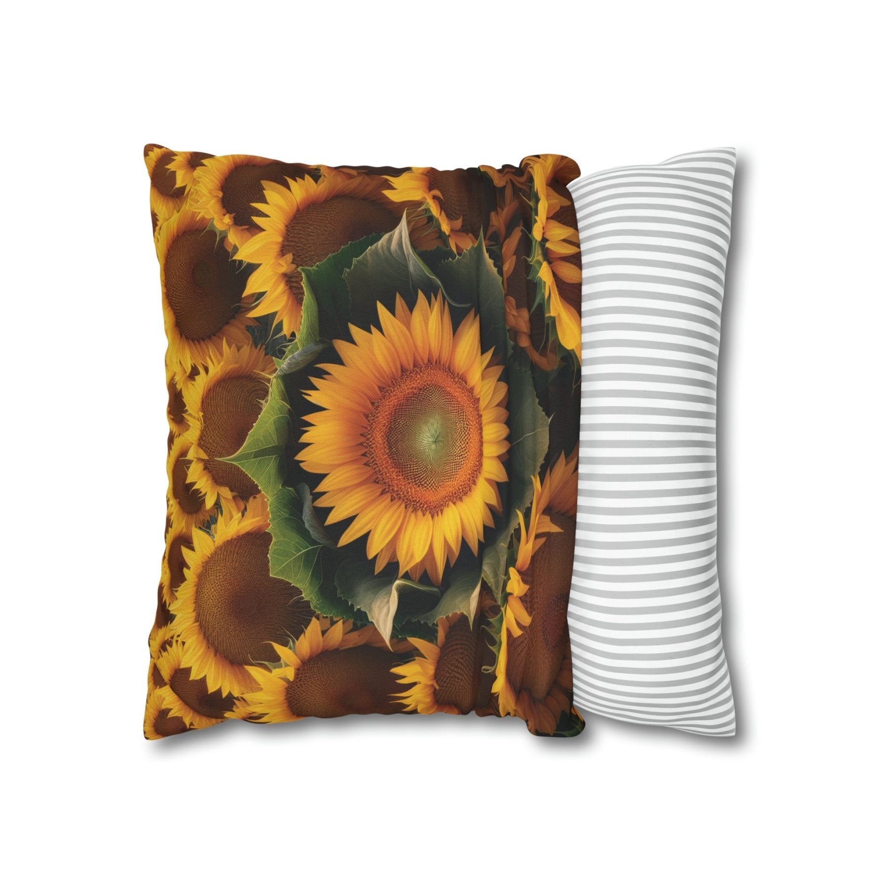 Sunflower Throw Pillow Cover, Throw Pillow Case, Qty 1, (14) - Janlyn's Crafts