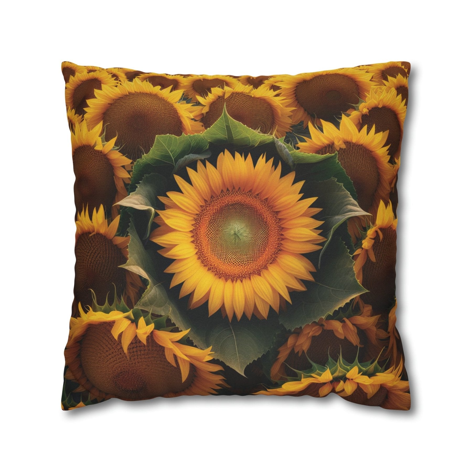 Sunflower Throw Pillow Cover, Throw Pillow Case, Qty 1, (14) - Janlyn's Crafts