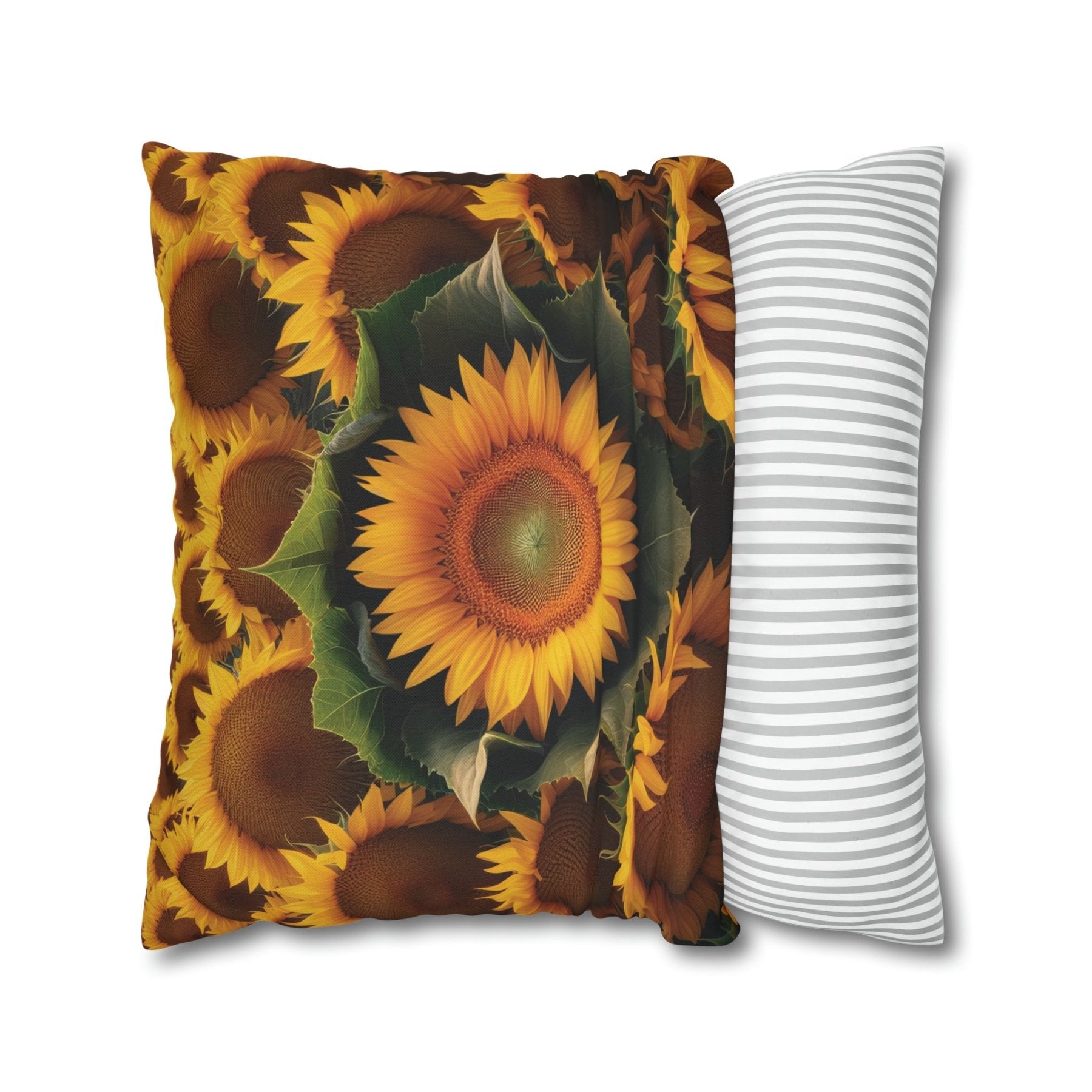 Sunflower Throw Pillow Cover, Throw Pillow Case, Qty 1, (14) - Janlyn's Crafts