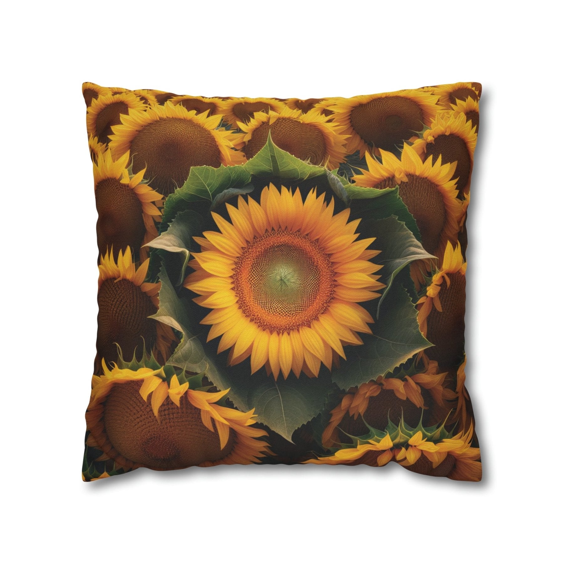 Sunflower Throw Pillow Cover, Throw Pillow Case, Qty 1, (14) - Janlyn's Crafts