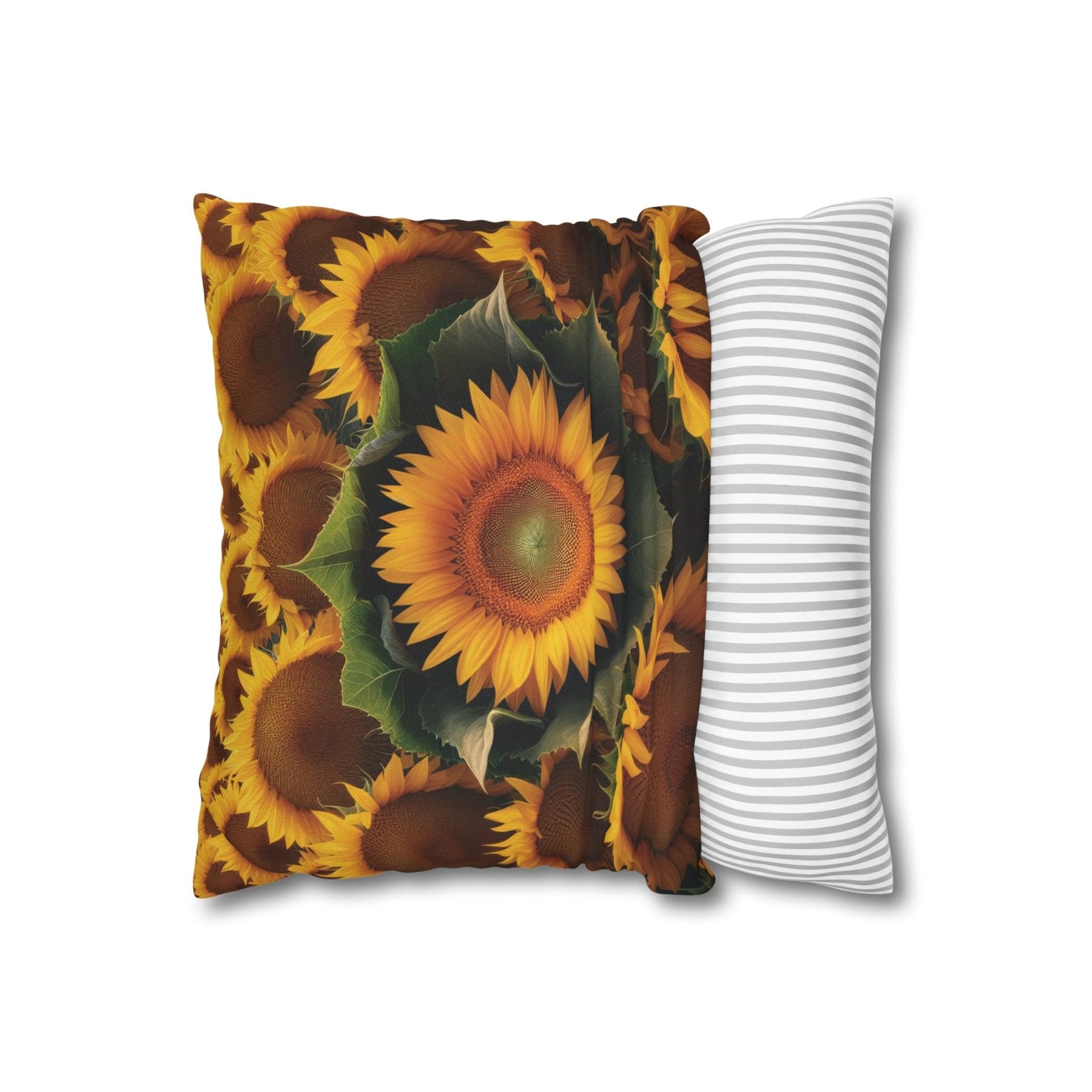 Sunflower Throw Pillow Cover, Throw Pillow Case, Qty 1, (14) - Janlyn's Crafts