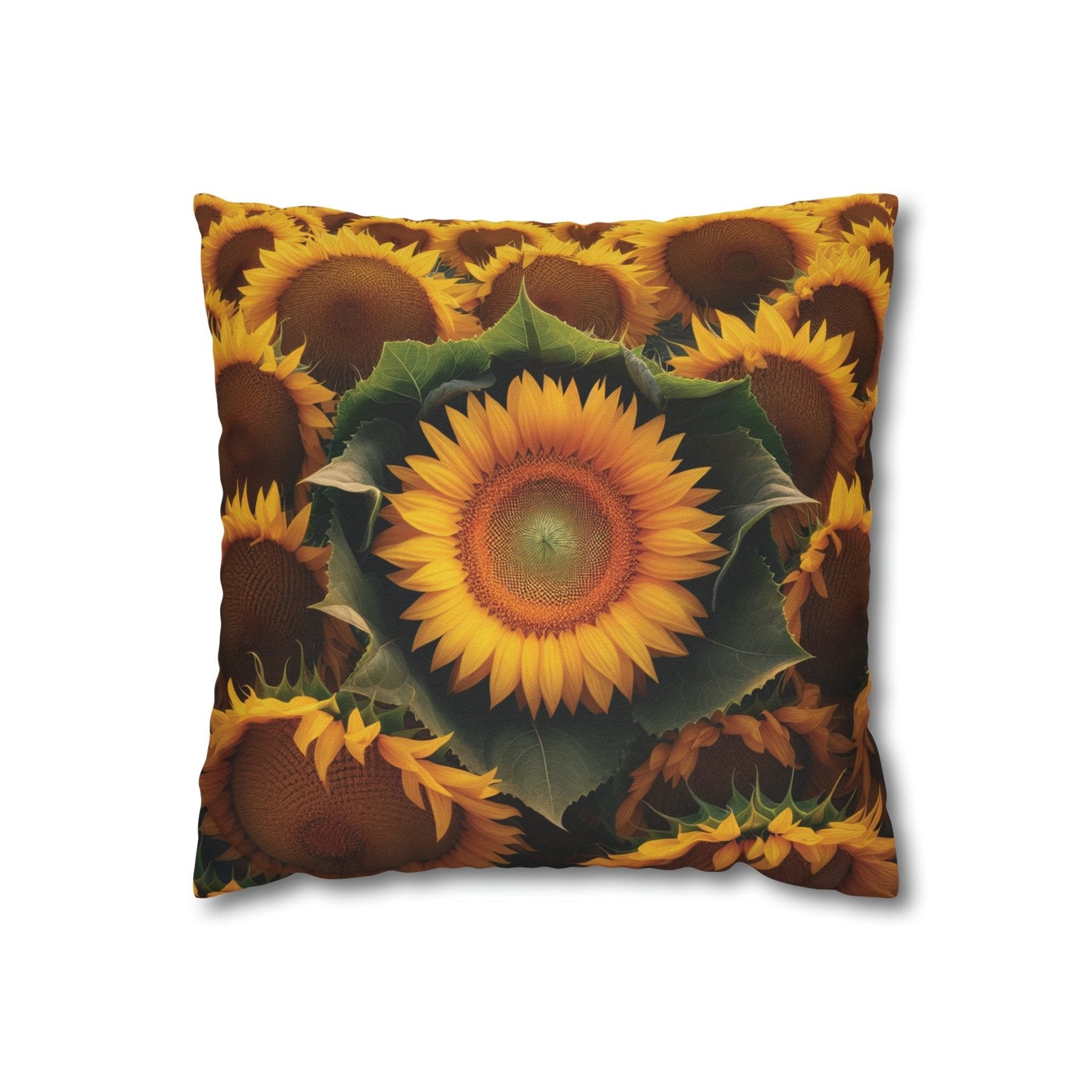 Sunflower Throw Pillow Cover, Throw Pillow Case, Qty 1, (14) - Janlyn's Crafts