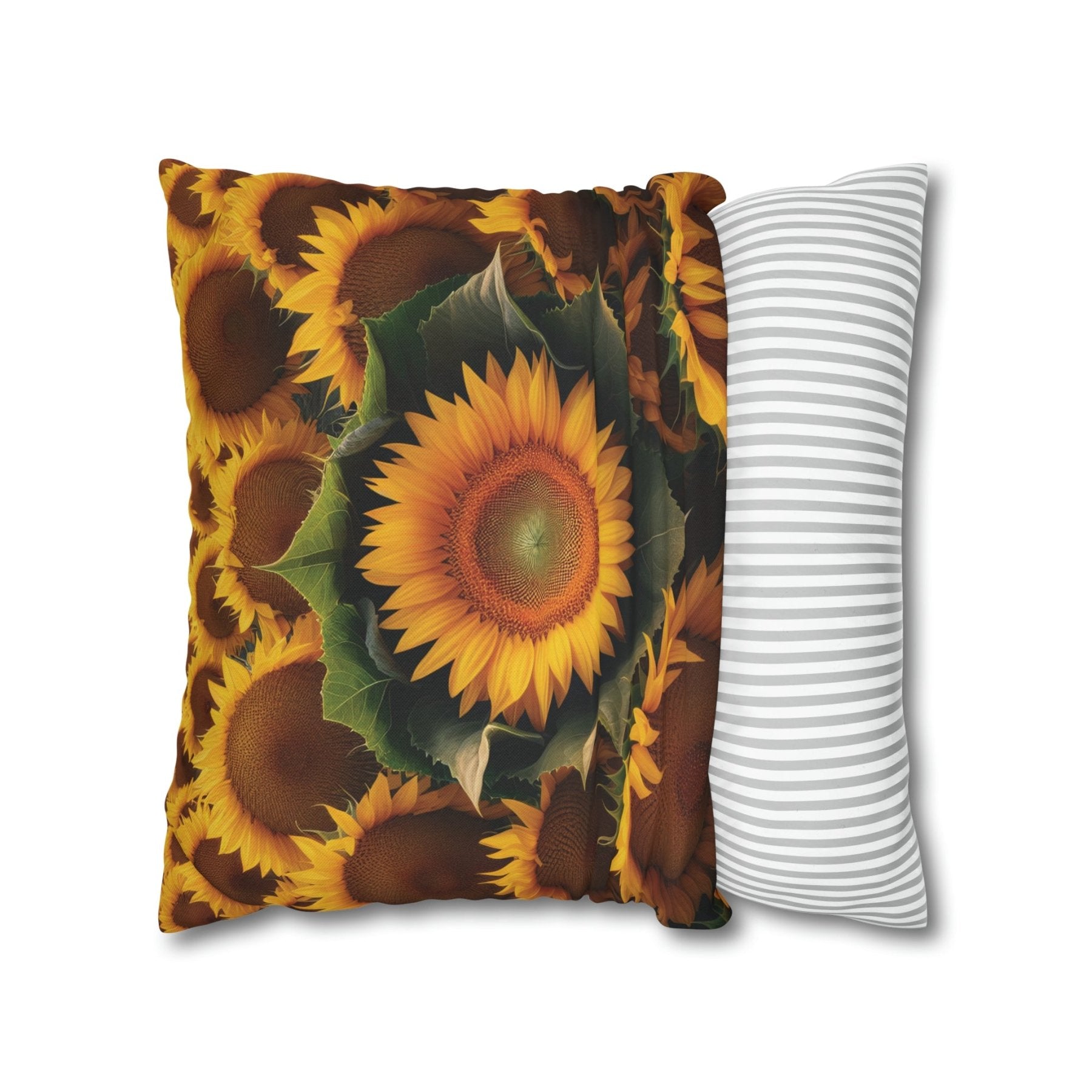 Sunflower Throw Pillow Cover, Throw Pillow Case, Qty 1, (14) - Janlyn's Crafts