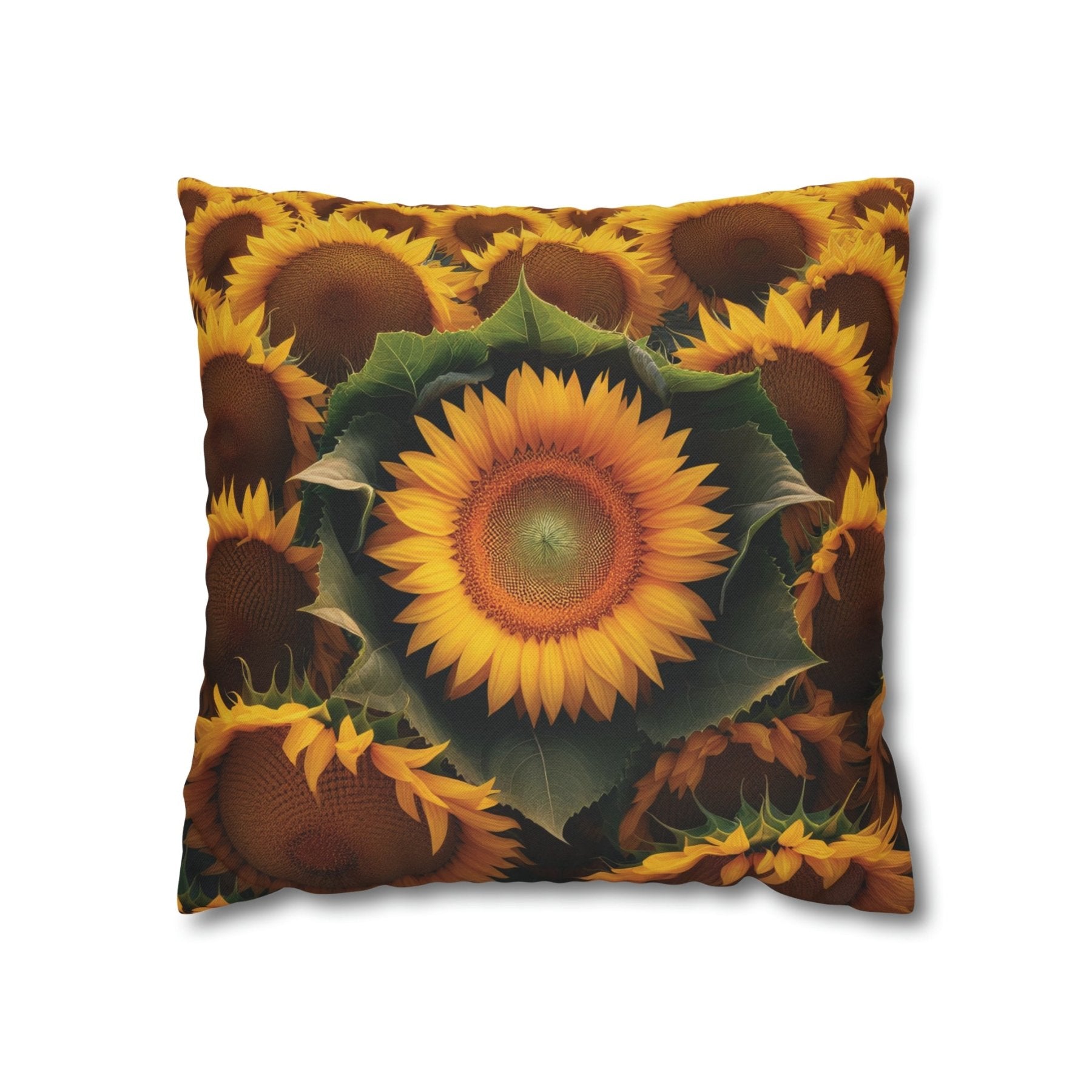 Sunflower Throw Pillow Cover, Throw Pillow Case, Qty 1, (14) - Janlyn's Crafts