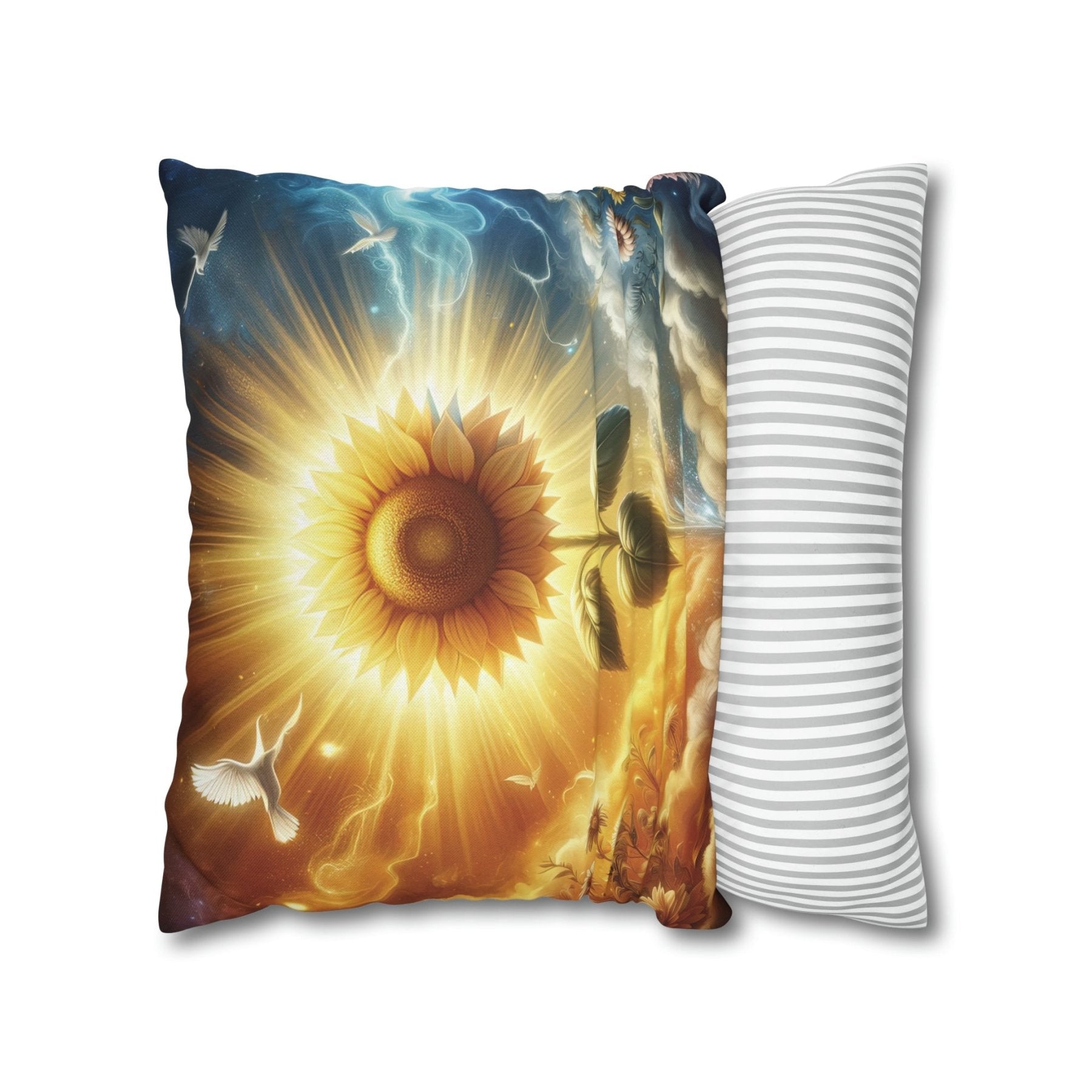 Sunflower Throw Pillow Cover, Throw Pillow Case, Qty 1, (15) - Janlyn's Crafts