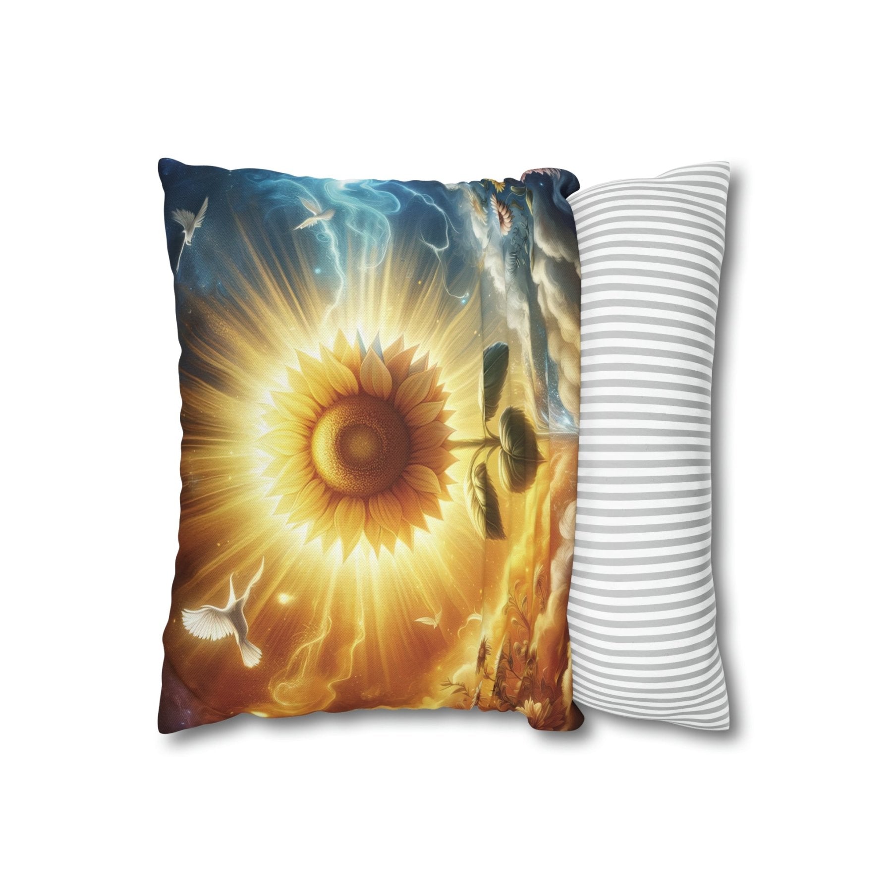 Sunflower Throw Pillow Cover, Throw Pillow Case, Qty 1, (15) - Janlyn's Crafts