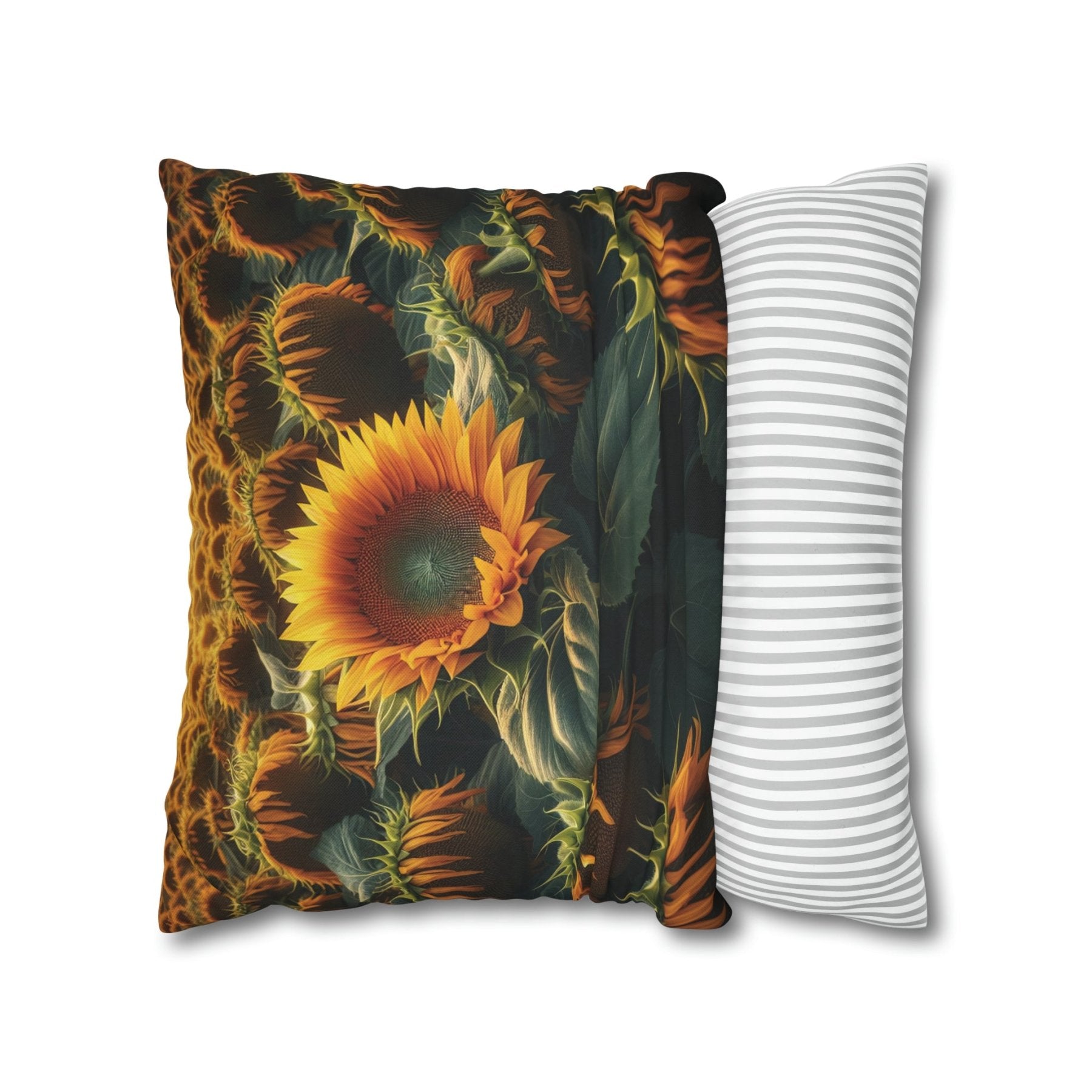 Sunflower Throw Pillow Cover, Throw Pillow Case, Qty 1, (2) - Janlyn's Crafts