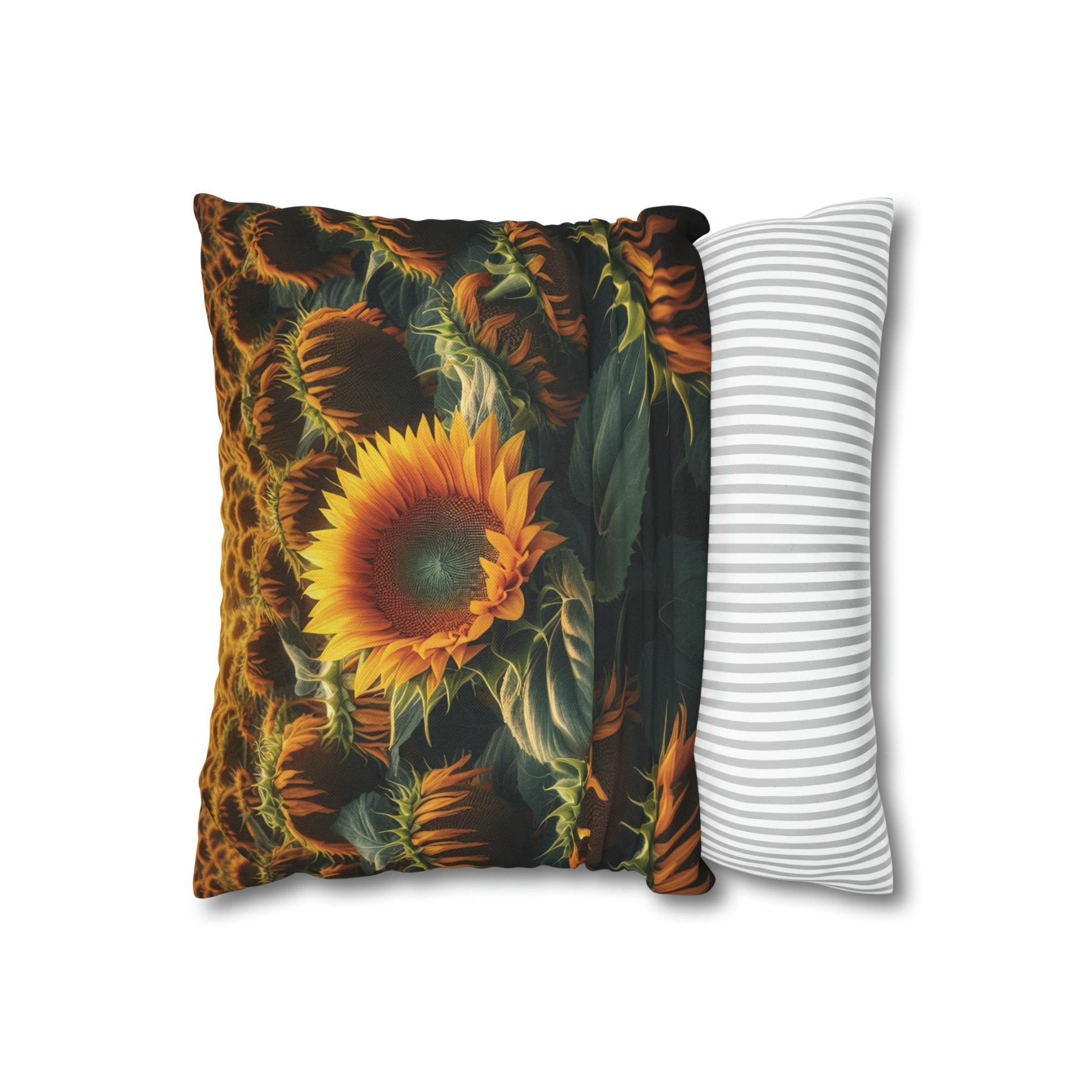 Sunflower Throw Pillow Cover, Throw Pillow Case, Qty 1, (2) - Janlyn's Crafts