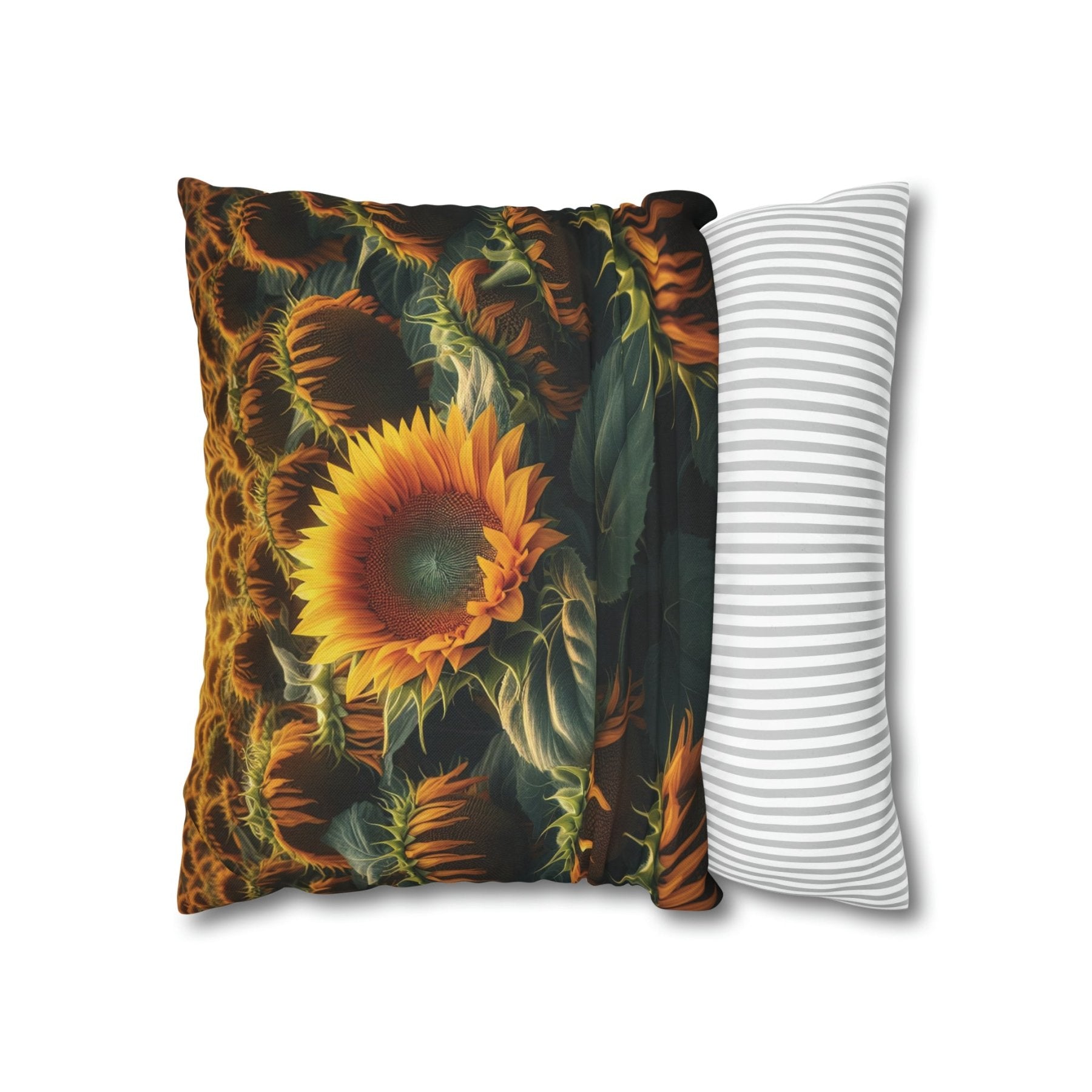 Sunflower Throw Pillow Cover, Throw Pillow Case, Qty 1, (2) - Janlyn's Crafts