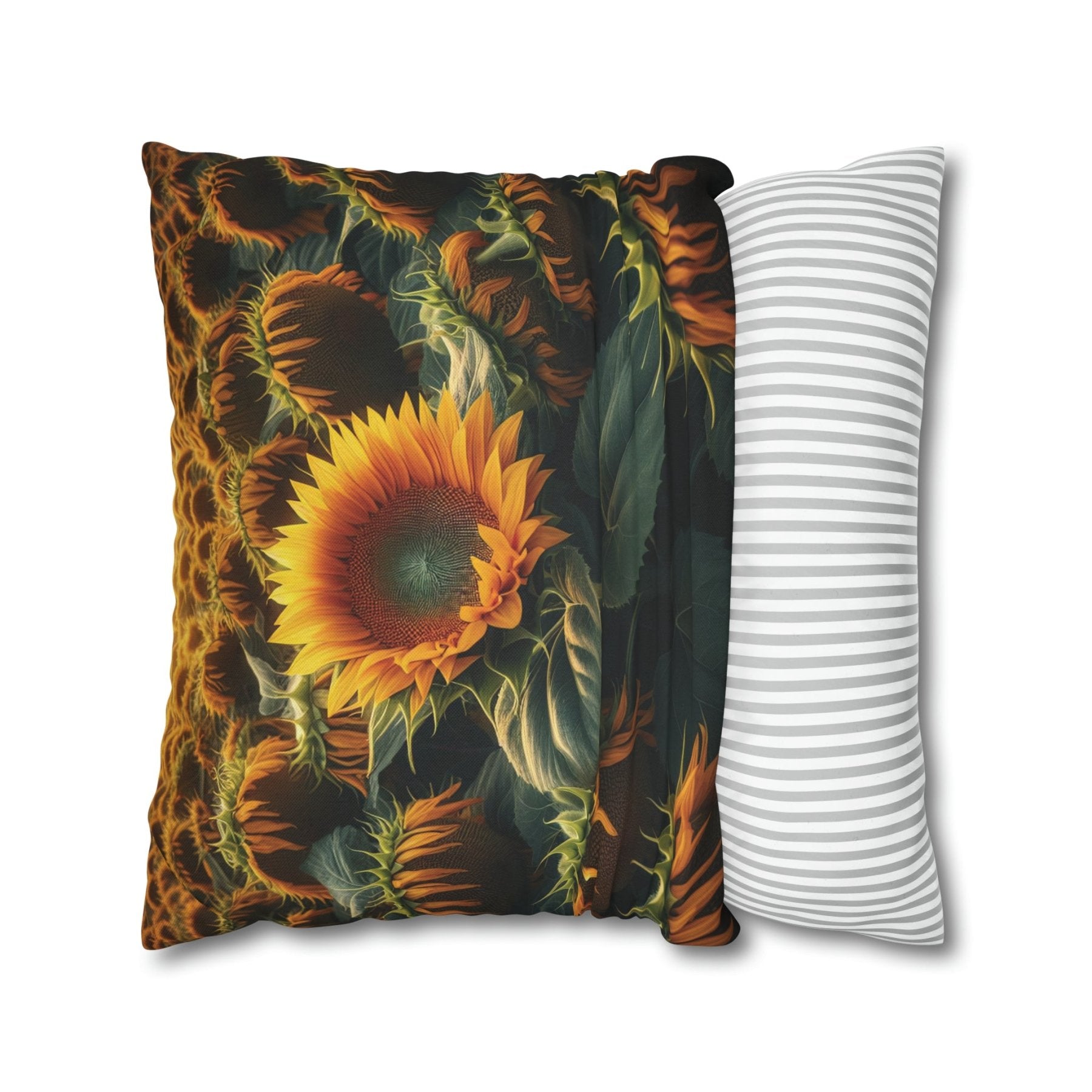 Sunflower Throw Pillow Cover, Throw Pillow Case, Qty 1, (2) - Janlyn's Crafts