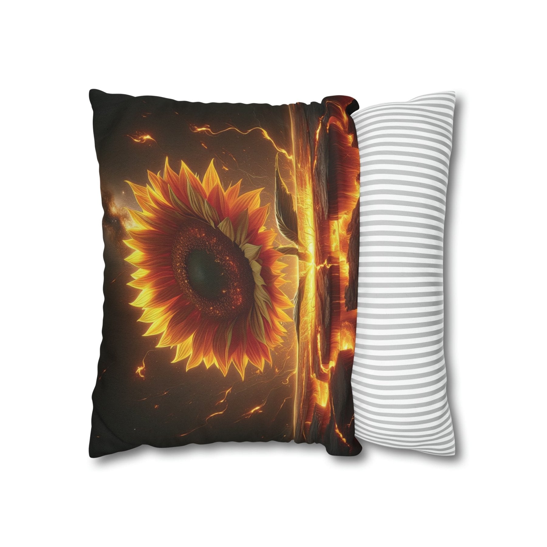 Sunflower Throw Pillow Cover, Throw Pillow Case, Qty 1, (3) - Janlyn's Crafts