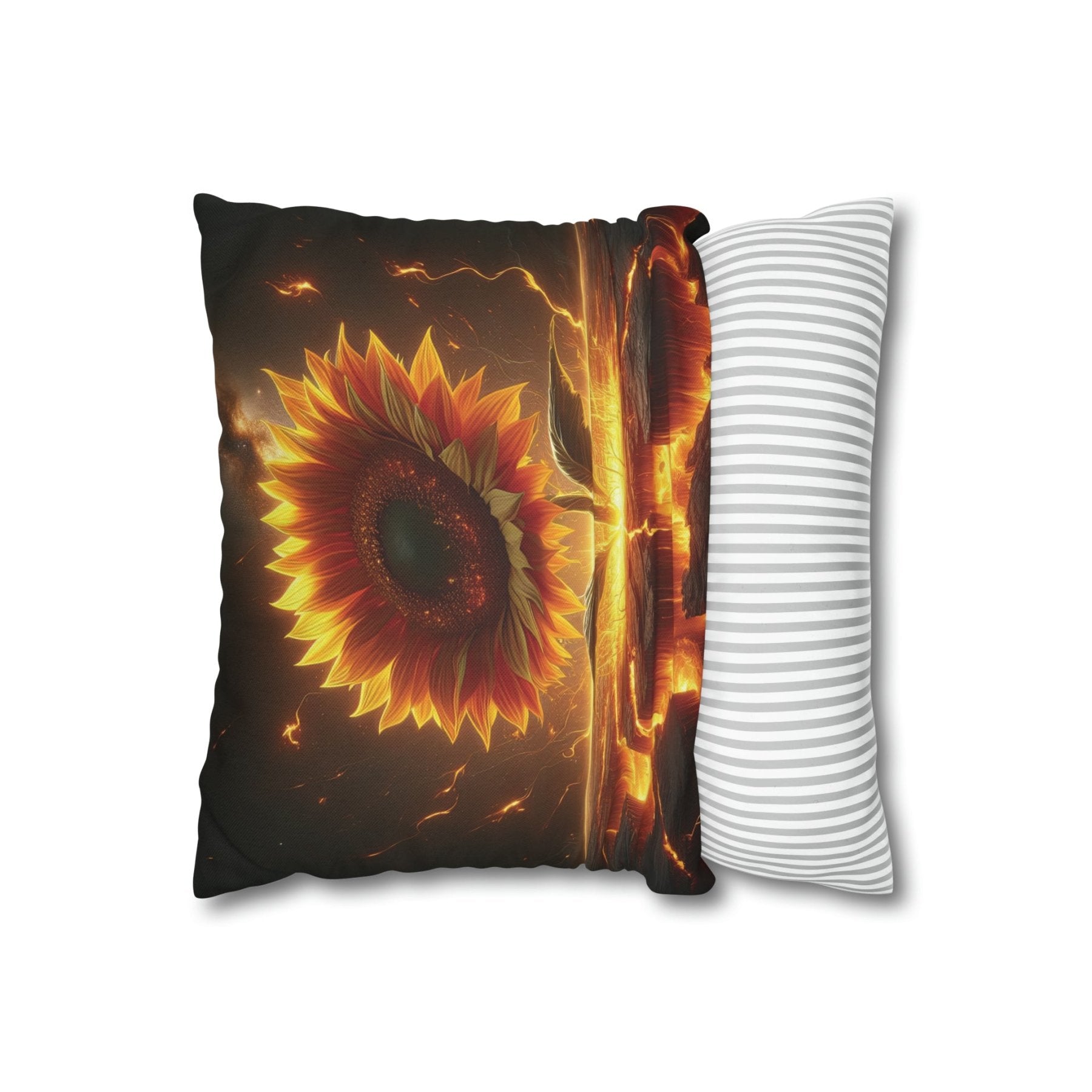 Sunflower Throw Pillow Cover, Throw Pillow Case, Qty 1, (3) - Janlyn's Crafts