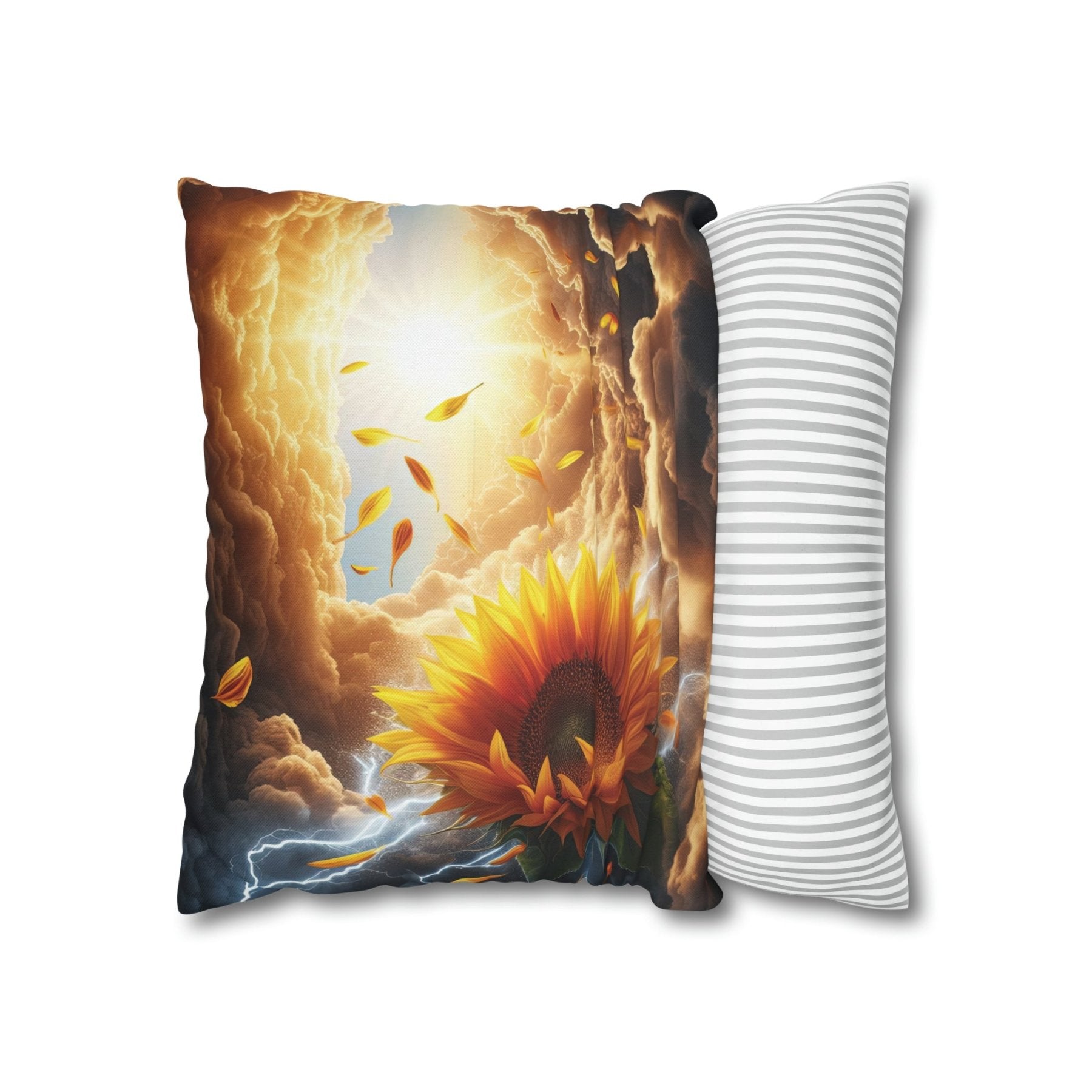 Sunflower Throw Pillow Cover, Throw Pillow Case, Qty 1, (4) - Janlyn's Crafts