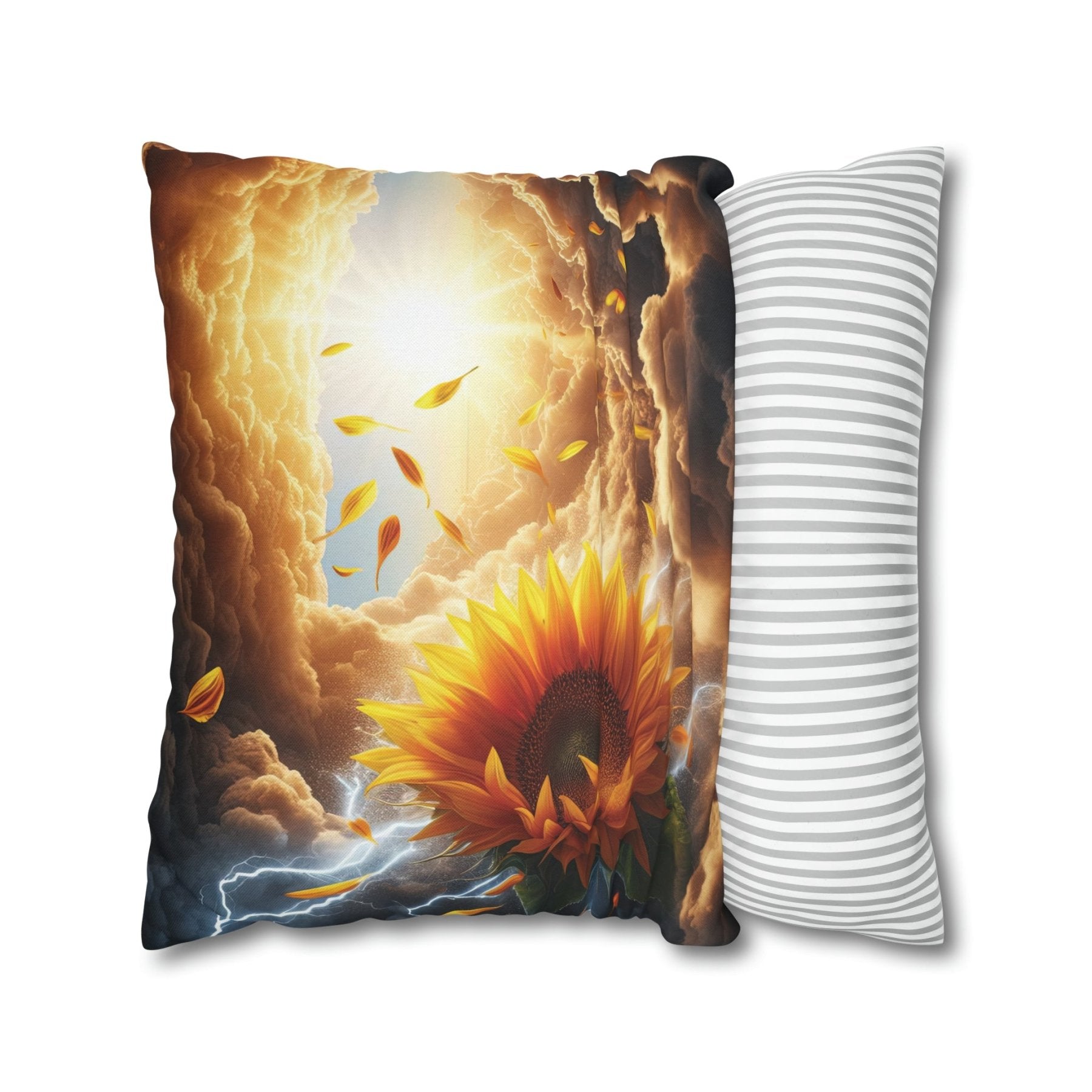 Sunflower Throw Pillow Cover, Throw Pillow Case, Qty 1, (4) - Janlyn's Crafts