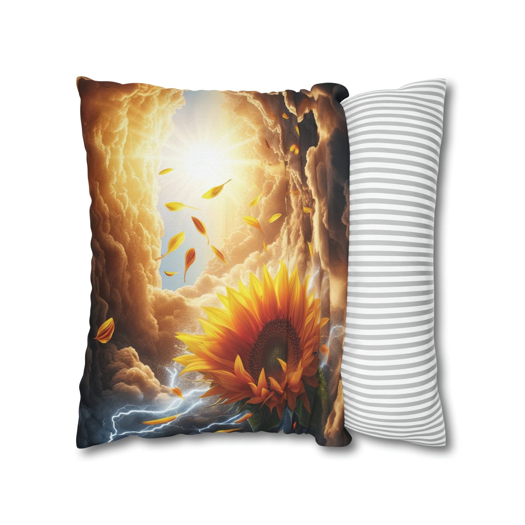 Sunflower Throw Pillow Cover, Throw Pillow Case, Qty 1, (4) - Janlyn's Crafts