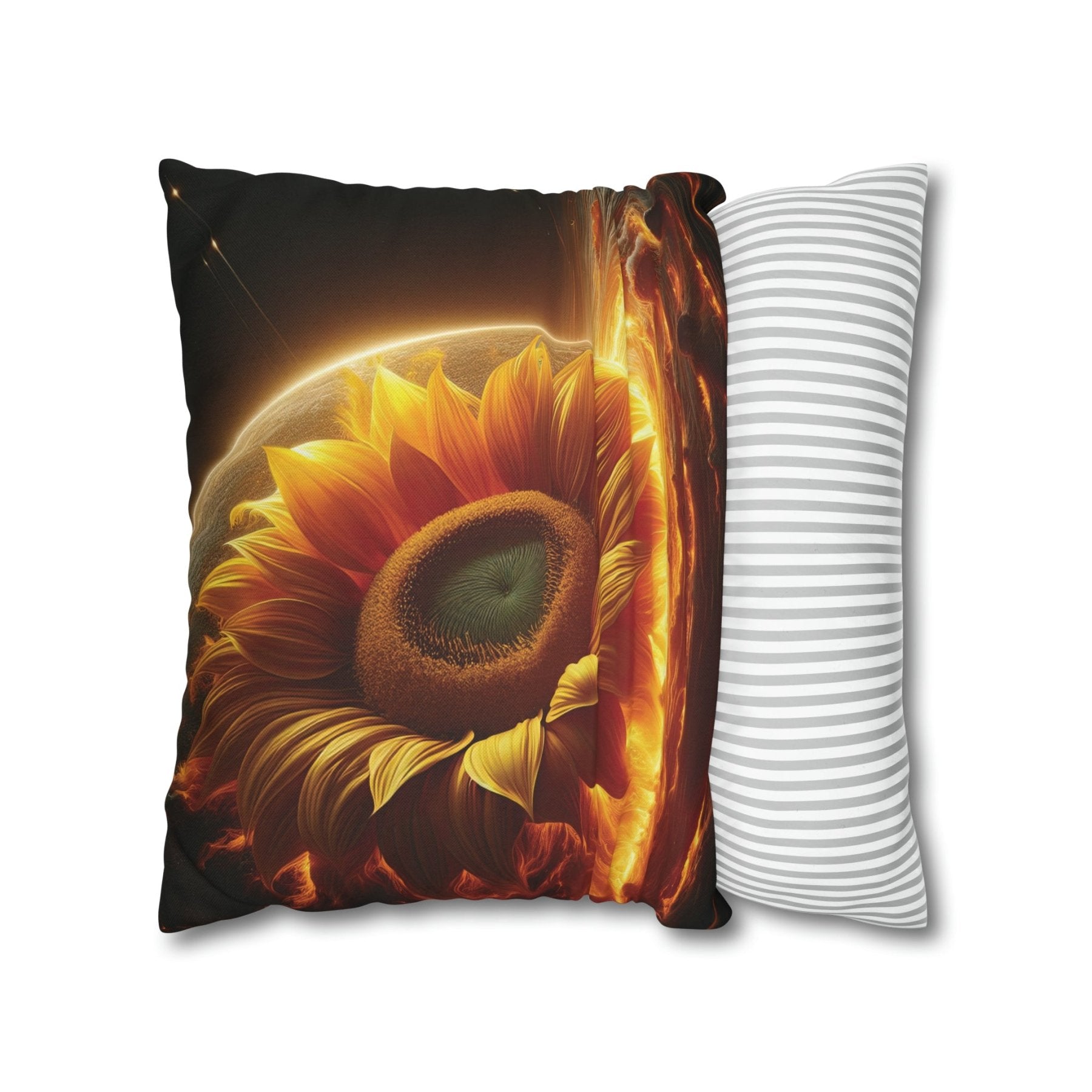 Sunflower Throw Pillow Cover, Throw Pillow Case, Qty 1, (5) - Janlyn's Crafts