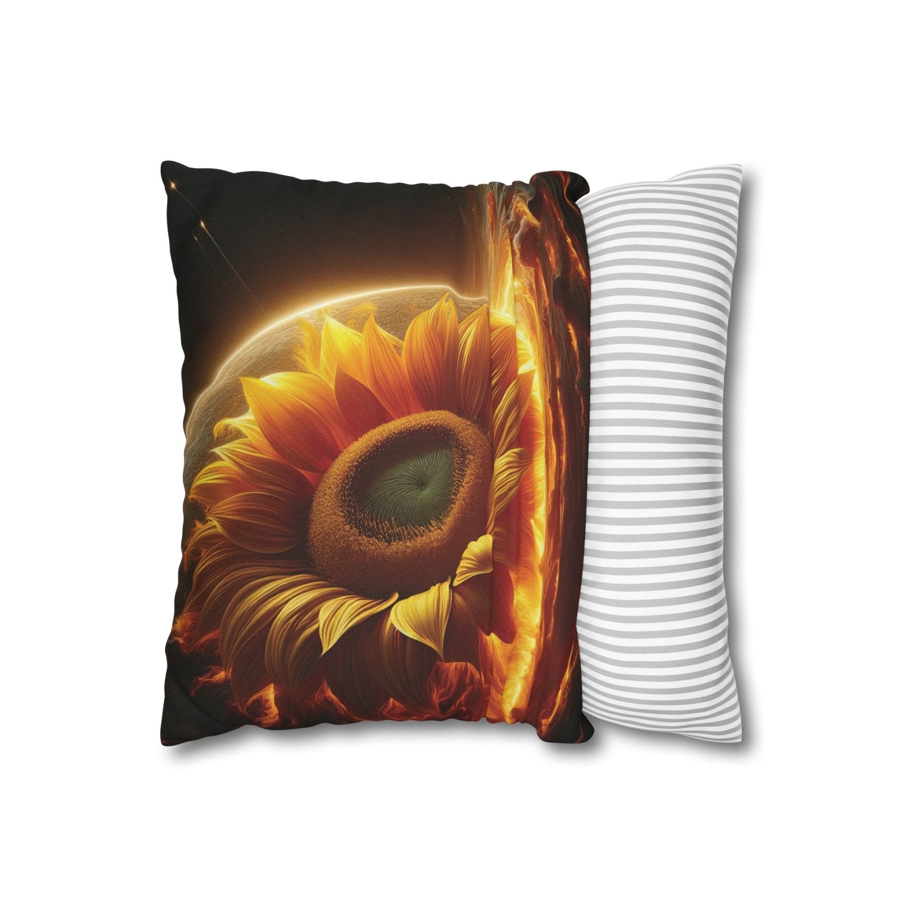 Sunflower Throw Pillow Cover, Throw Pillow Case, Qty 1, (5) - Janlyn's Crafts