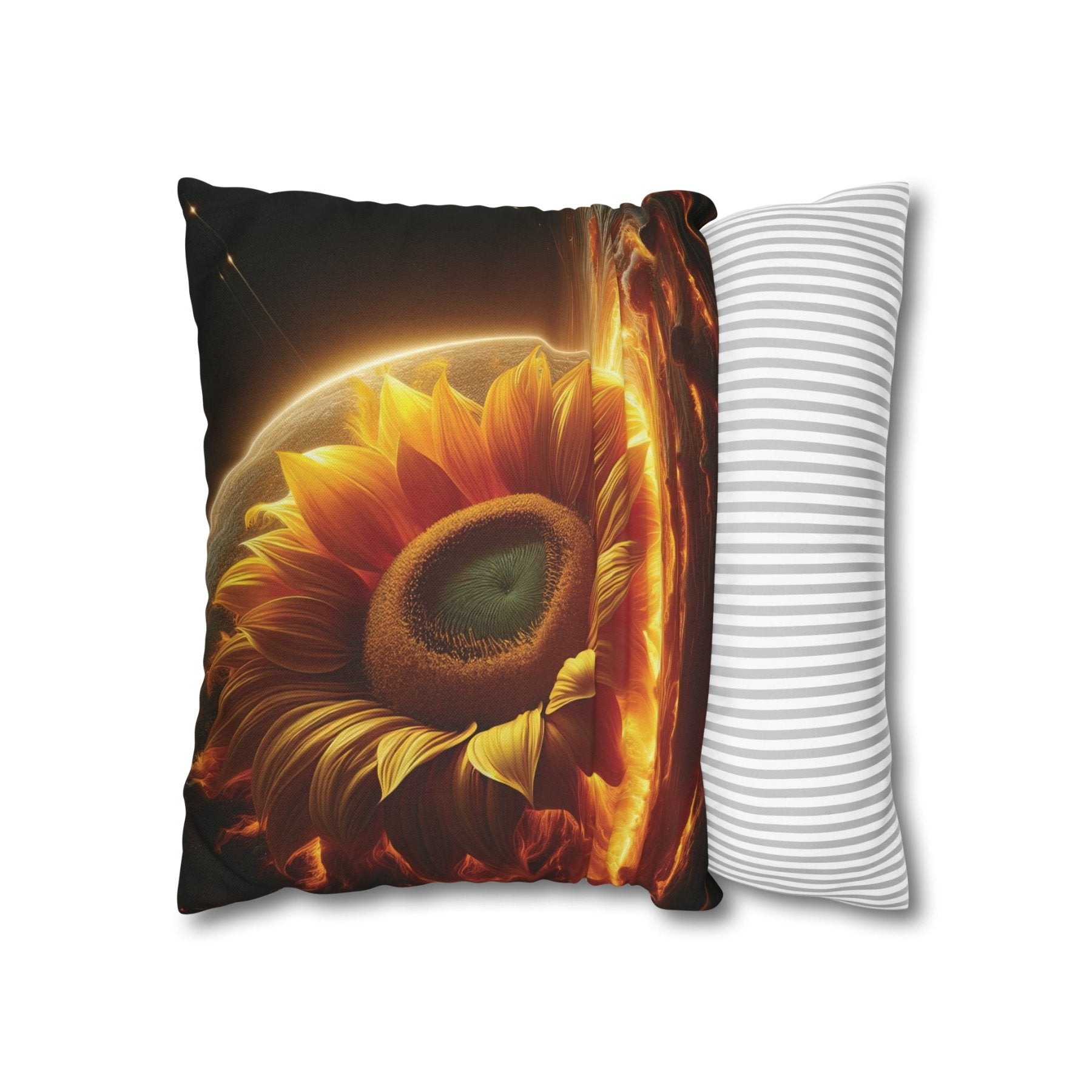 Sunflower Throw Pillow Cover, Throw Pillow Case, Qty 1, (5) - Janlyn's Crafts